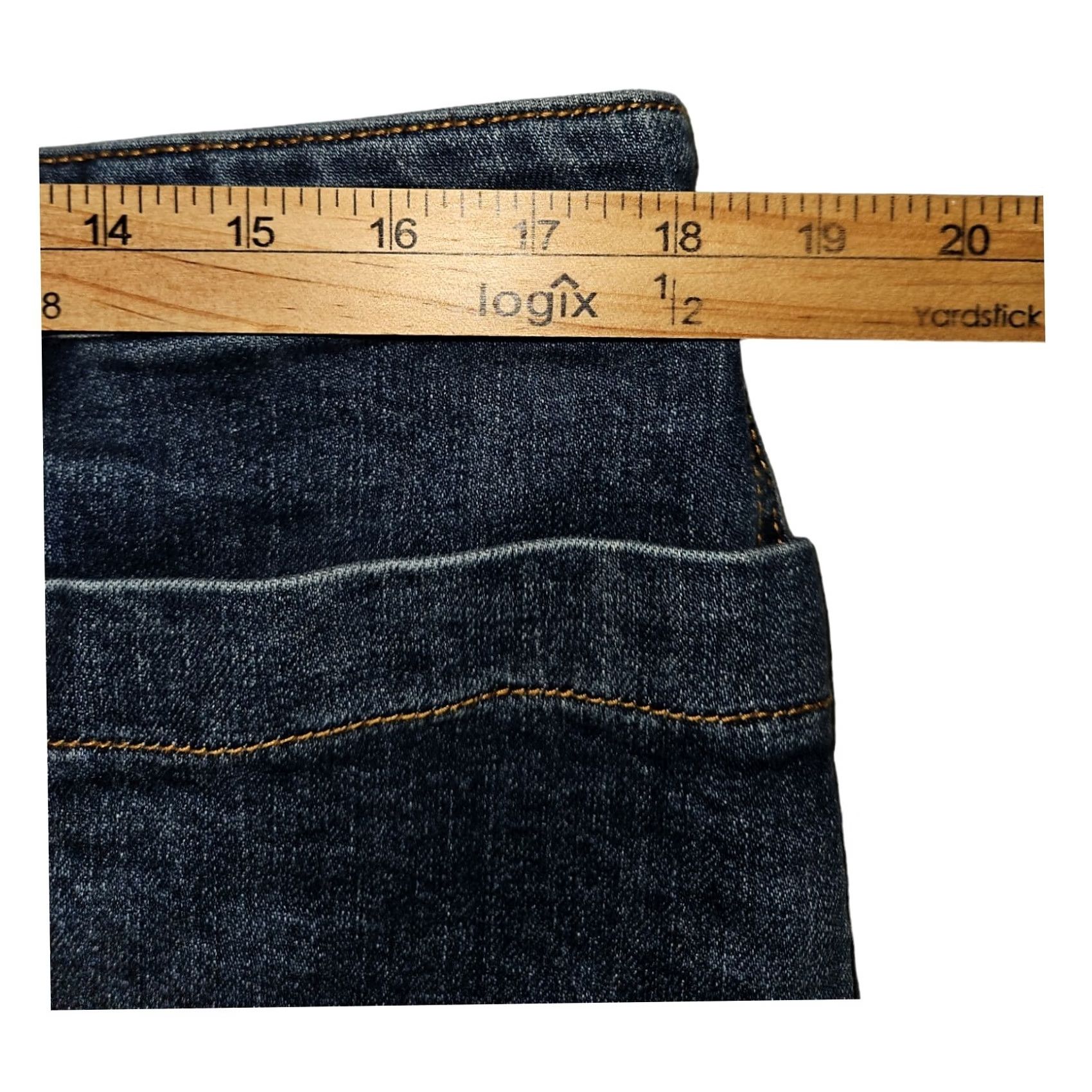 Old Navy Old Navy Denim Pencil Skirt Women's 16 Pockets Blue Denim Casual Preppy Workwear Skirt Womens 16 Size 38" / US 16 / IT 52 - 4 Thumbnail