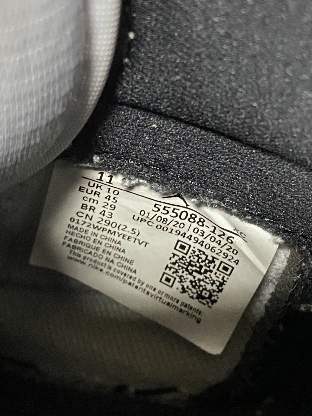 Jordan Brand Air Jordan 1 smoke grey high sneakers OG Size US 12 / EU 45 - 6 Thumbnail