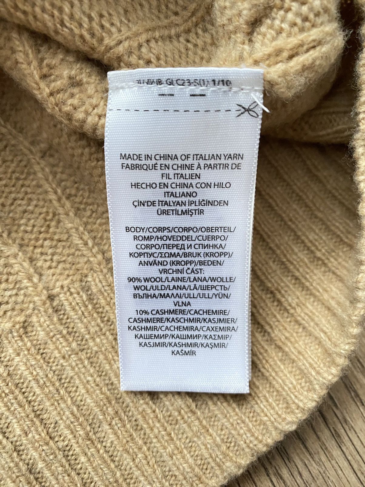 Polo Ralph Lauren × Vintage Polo Ralph Lauren beige wool cashmere soft touch sweater Size US XL / EU 56 / 4 - 6 Thumbnail