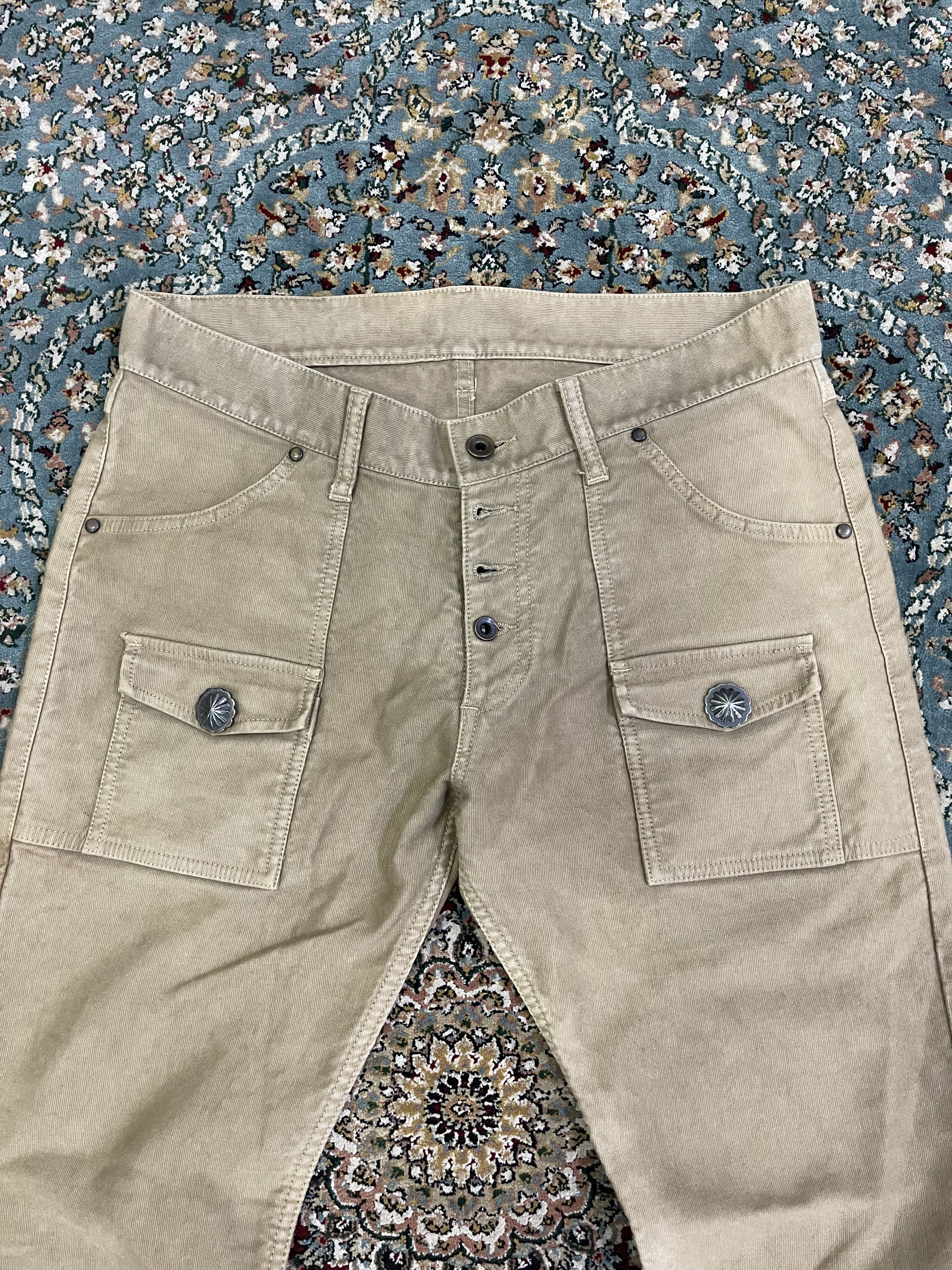 If Six Was Nine AYUITE Flared Leather Pocket Bushpants Beige Travis Scott Size US 32 / EU 48 - 7 Thumbnail