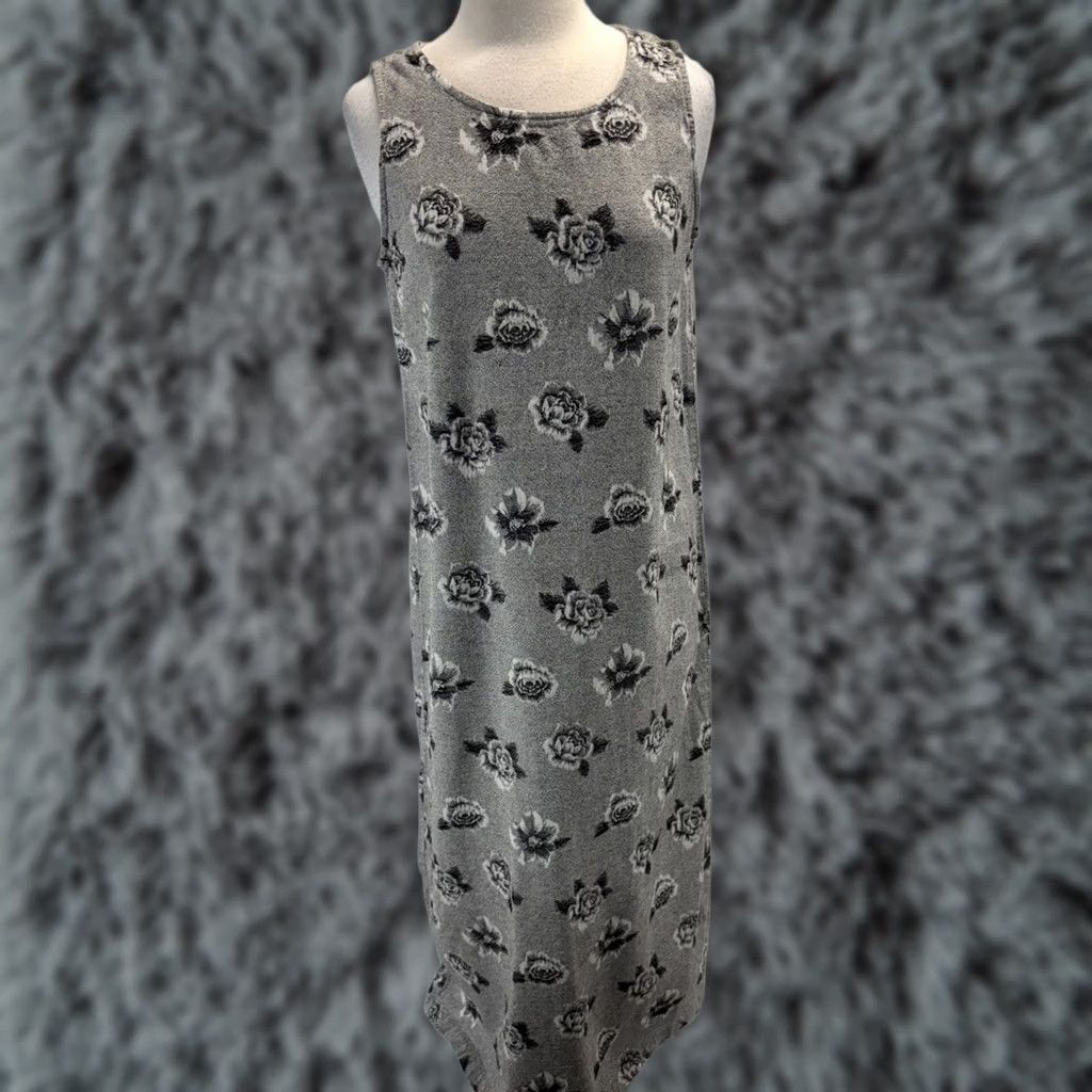 Marcs Hot Cotton Marc Ware Floral Maxi Dress Women’s Medium Grey Sleeveless Made USA Size M / US 6-8 / IT 42-44 - 1 Thumbnail