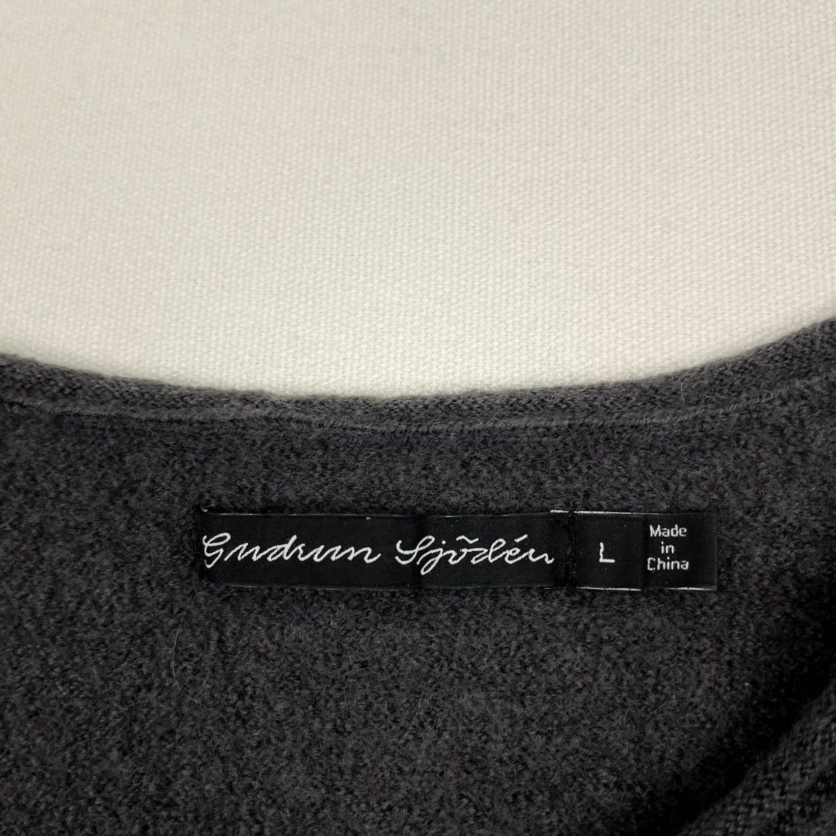 Vintage Gudrun Sjoden Sweater Top L Black Gray Organic Wool Sleeveless Layers - Pre-Owned Size L / US 10 / IT 46 - 2 Thumbnail