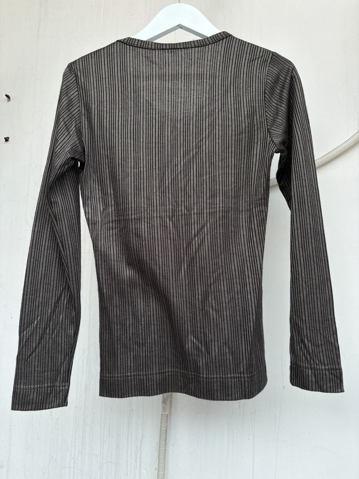 5351 POUR LES HOMMES × Japanese Brand Metallic Gold Striped T-Shirt Size US S / EU 44-46 / 1 - 2 Thumbnail