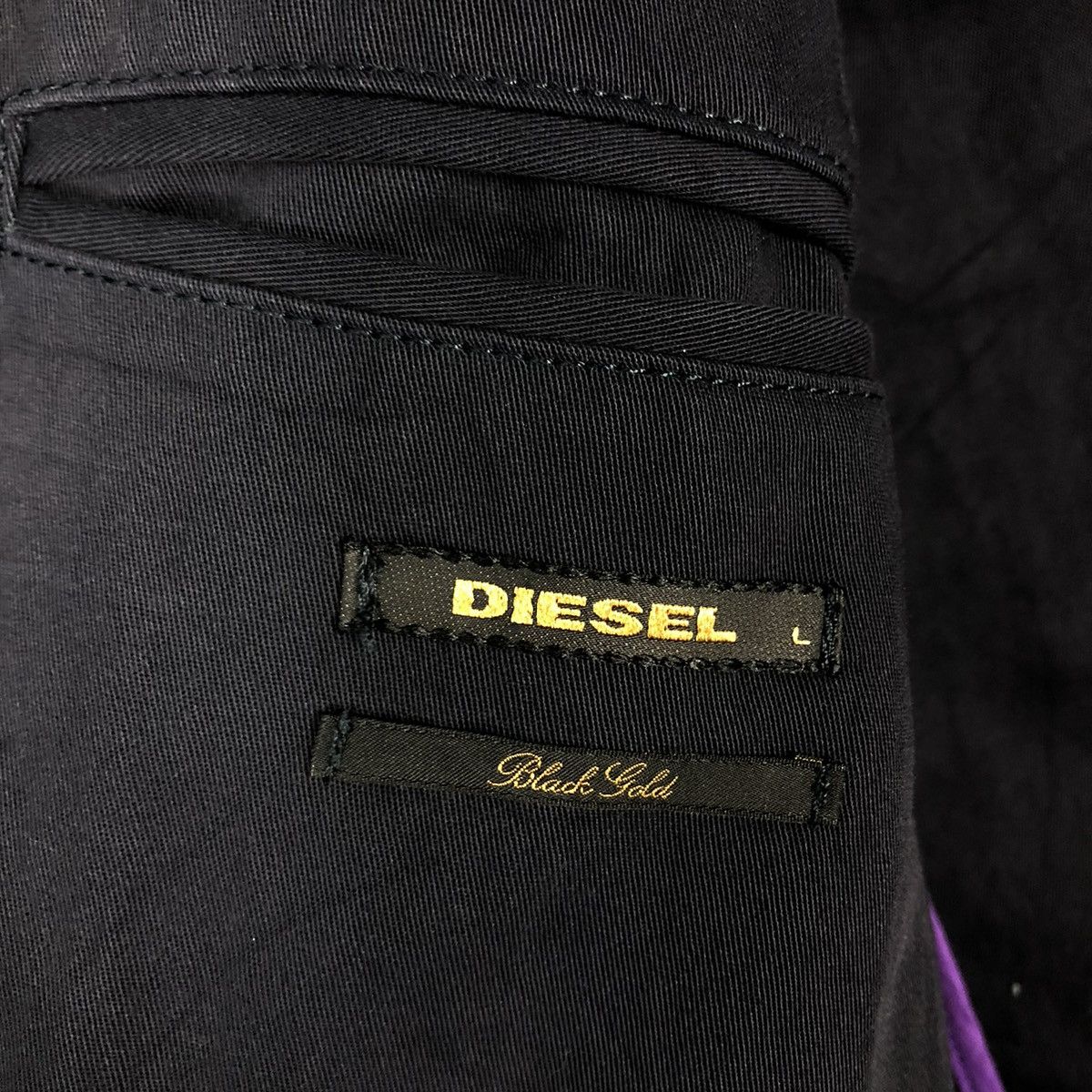 Diesel 🔥RICH BLACK BELT LONG JACKET BONDAGE DIESEL BLACK GOLD Size US L / EU 52-54 / 3 - 17 Thumbnail