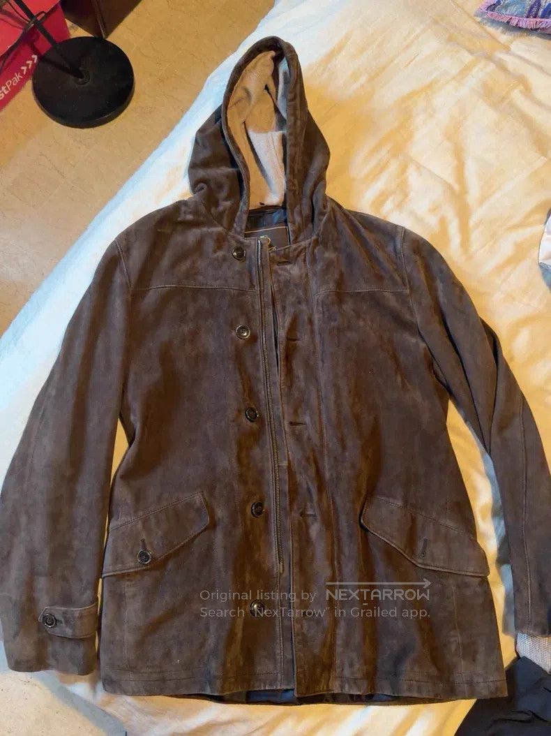 Loro Piana Loro Piana Leather jacket, luxurious tailoring, with cashm Size US M / EU 48-50 / 2 - 1 Thumbnail