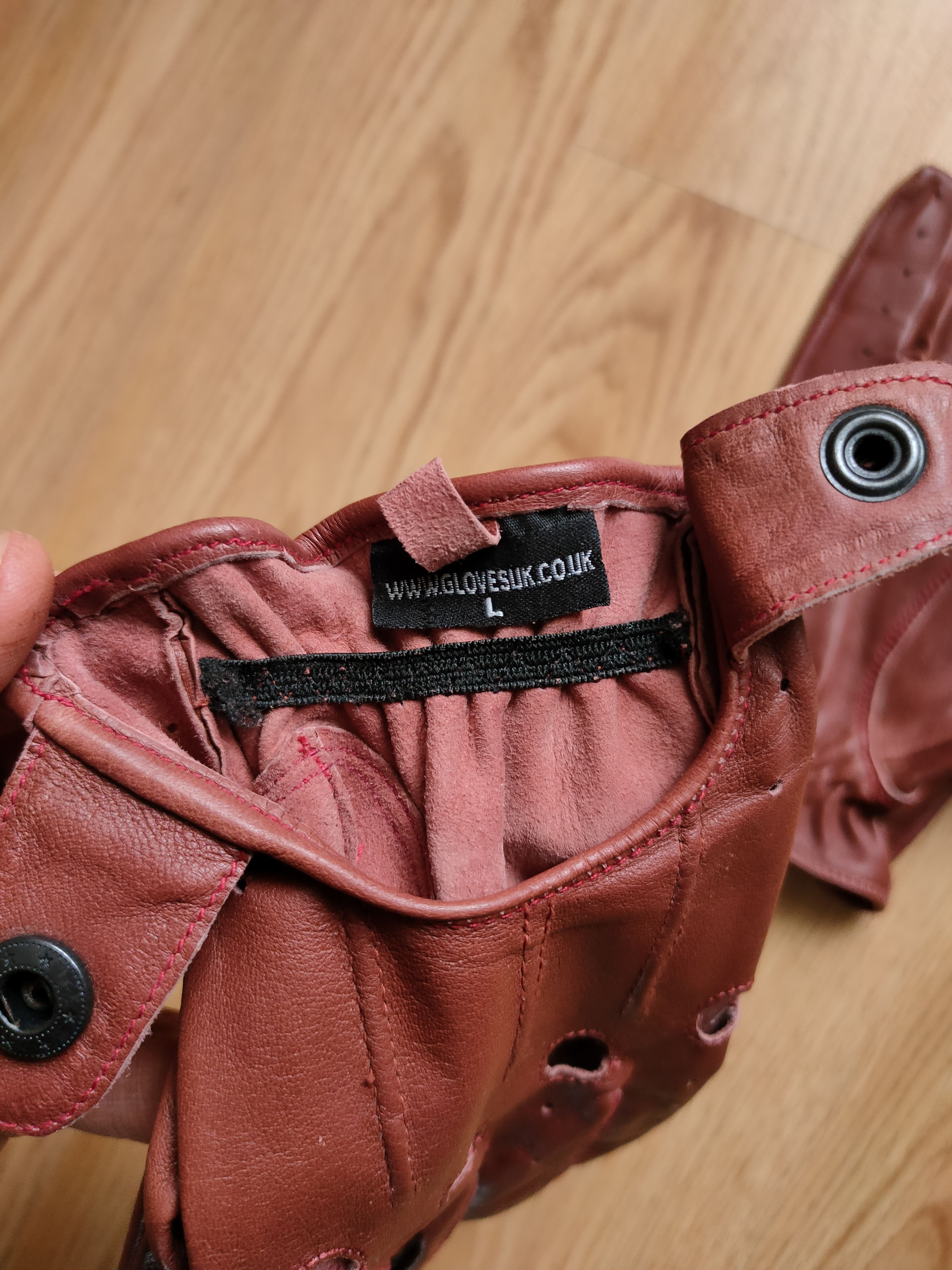 Designer × Leather Driving gloves leather racing gloves for the car M-L Size ONE SIZE - 3 Thumbnail