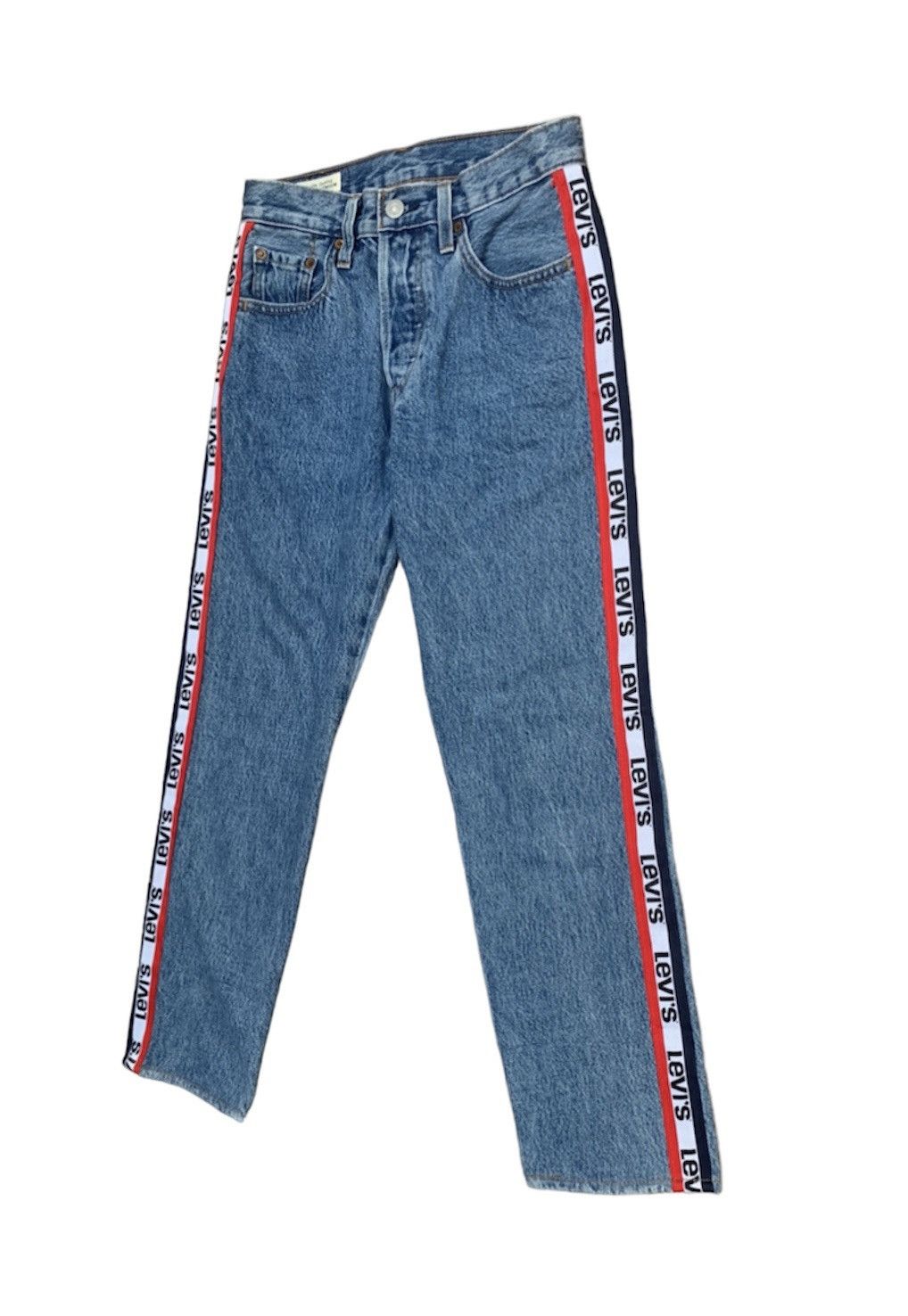 Levi's Levis 501 Levis Premium Big E Side Tape Denim Pants Size 26" / US 2 / IT 38 - 3 Thumbnail