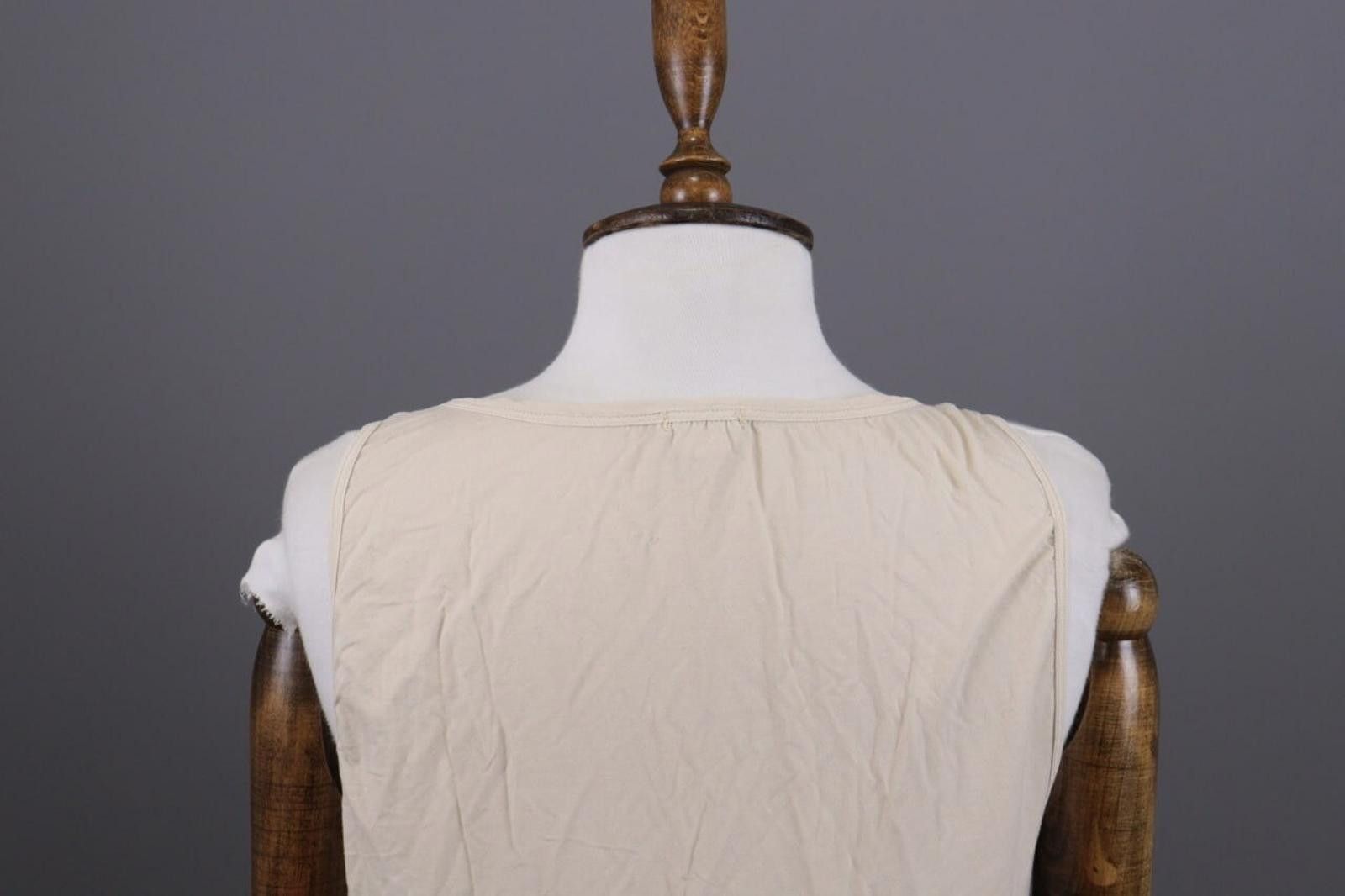 Designer Transit Par Such 134 Beige Summer Top Blouse Size 4 Size S / US 4 / IT 40 - 9 Thumbnail