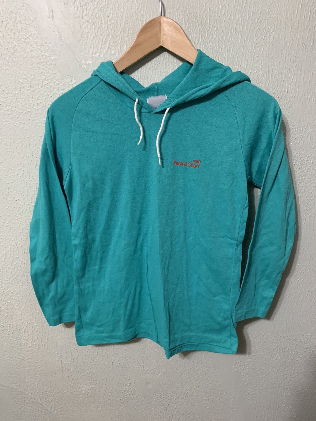 Vintage Vintage Crewneck Track and Field Light Hoodie Size US S / EU 44-46 / 1 - 1 Thumbnail
