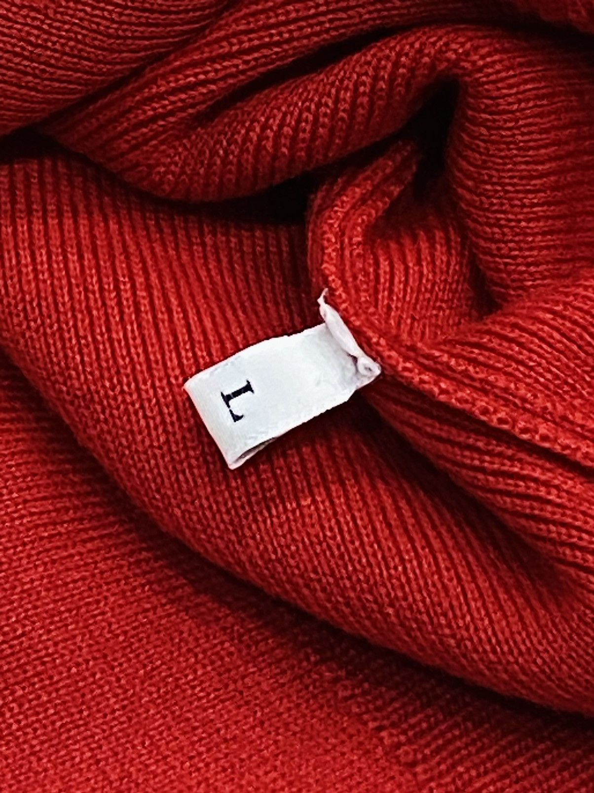Comme des Garcons Red V-neck wool Jumper CDG Comme Des Garcons Size L / US 10 / IT 46 - 5 Thumbnail