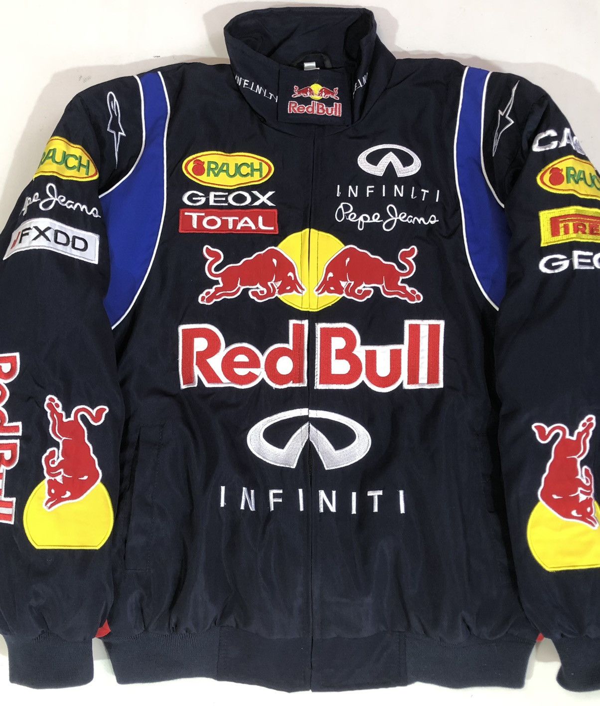 Ferrari × Red Bull × Vintage Red Bull Auto Moto Motorcycle Jacket Racing Size US L / EU 52-54 / 3 - 6 Thumbnail