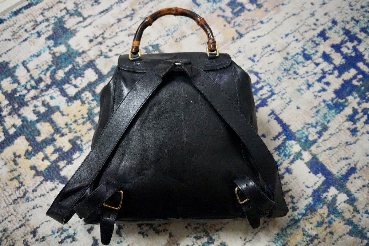 Gucci × Vintage Vtg Gucci bamboo bagpack in great condition Size ONE SIZE - 3 Thumbnail