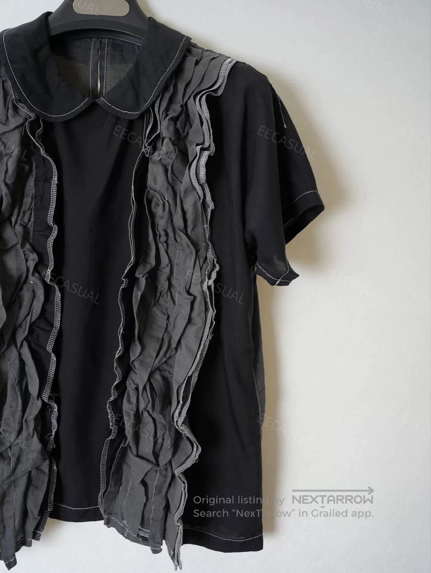 CDG by Comme des Garcons CDG Tricot Layered Ruffle Collar Top. Size M / US 6-8 / IT 42-44 - 4 Thumbnail