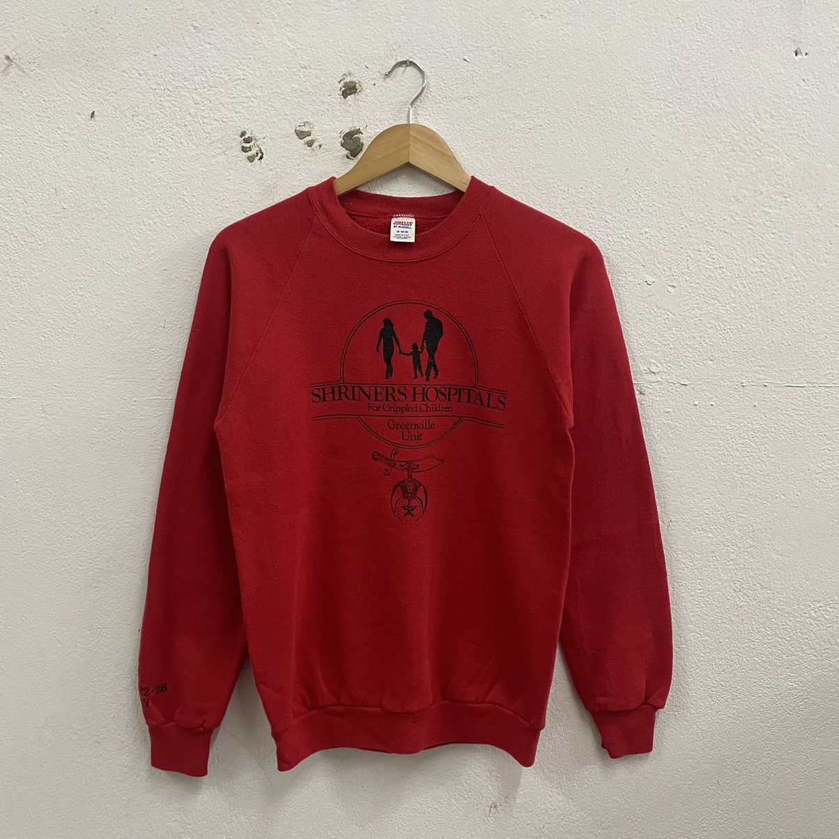 Vintage 🔥Vintage 80s Shriners Hospital Greenville Unit Sweatshirts Size US XXS / EU 40 - 1 Thumbnail