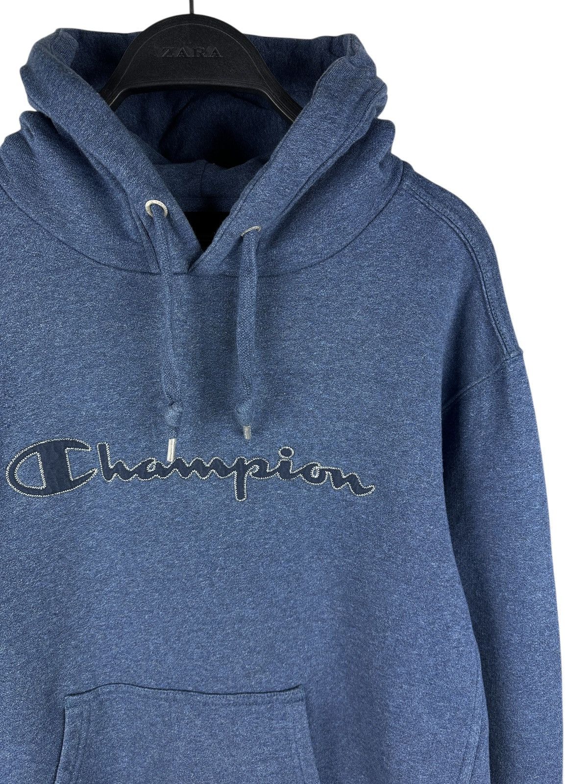 Champion Vintage Champion Big Logo Men’s Hoodie Blue Size US L / EU 52-54 / 3 - 3 Thumbnail