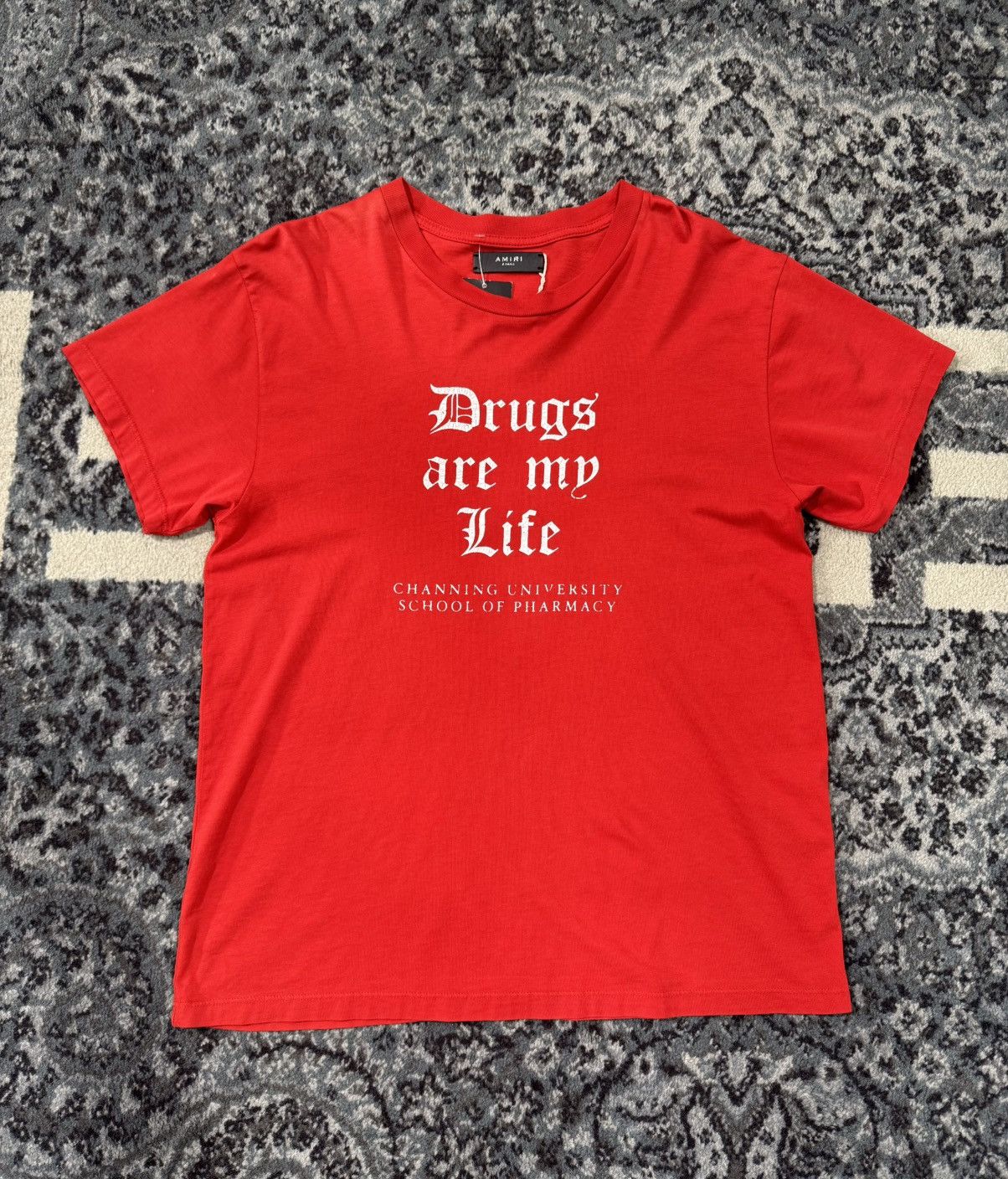 Amiri Amiri Drugs Are My Life Tee Red Size US XS / EU 42 / 0 - 1 Thumbnail