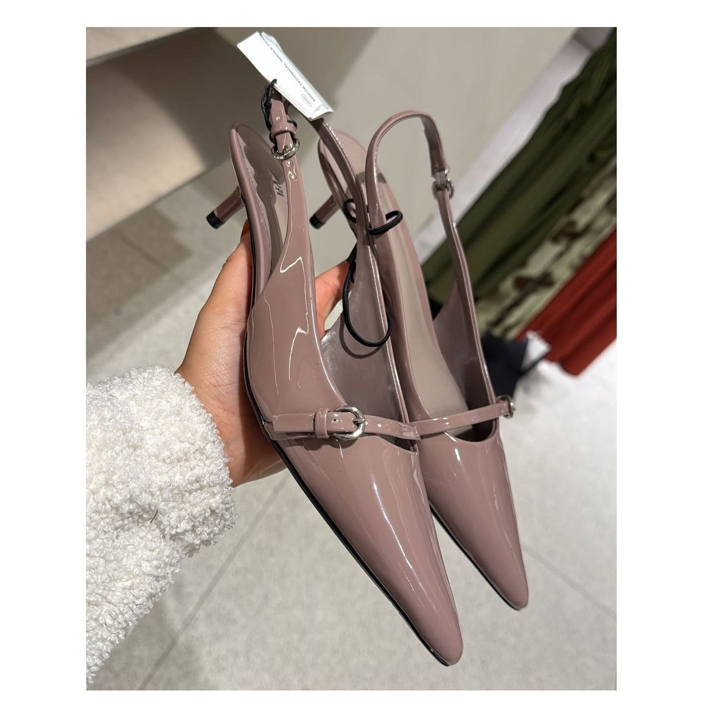 Zara ZARA Pointed Toe Kitten Heels NWT Size US 10 / IT 40 - 6 Thumbnail