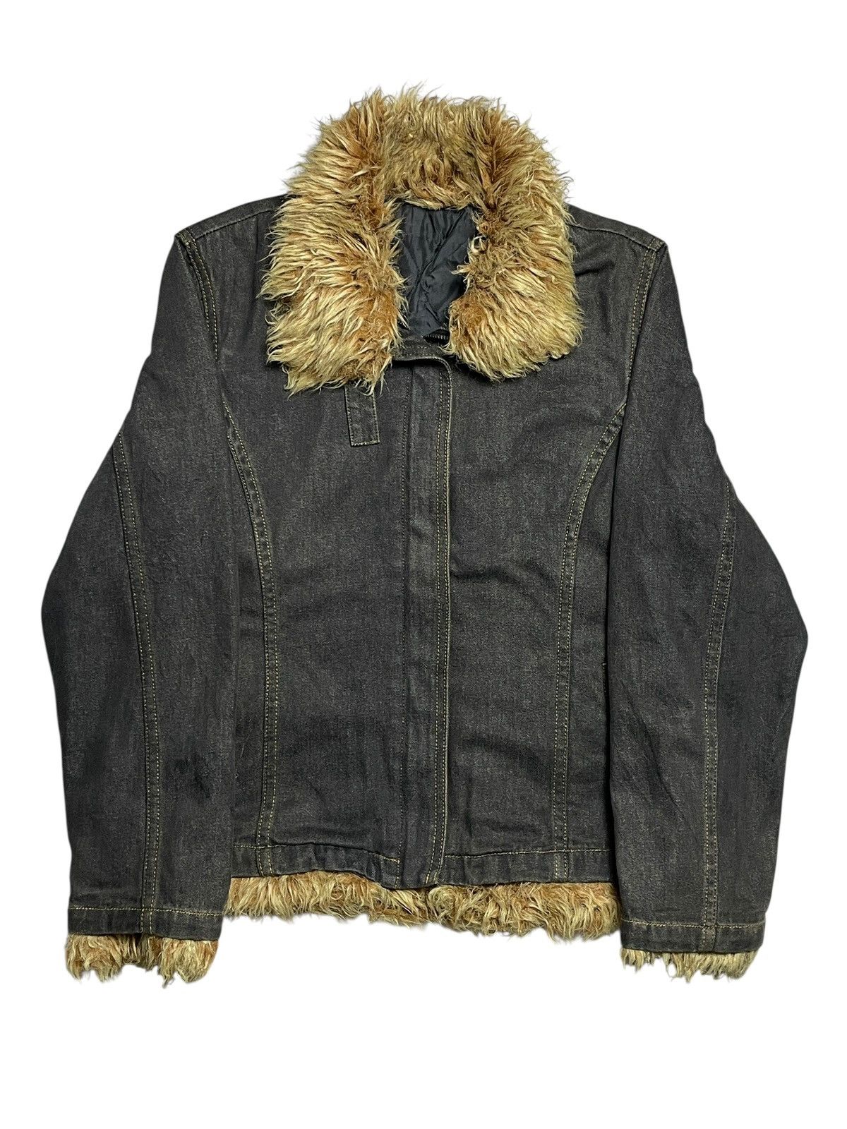 14th Addiction 2000’s El.Road - Vkei Style Trim Fur Jacket Size US M / EU 48-50 / 2 - 2 Thumbnail