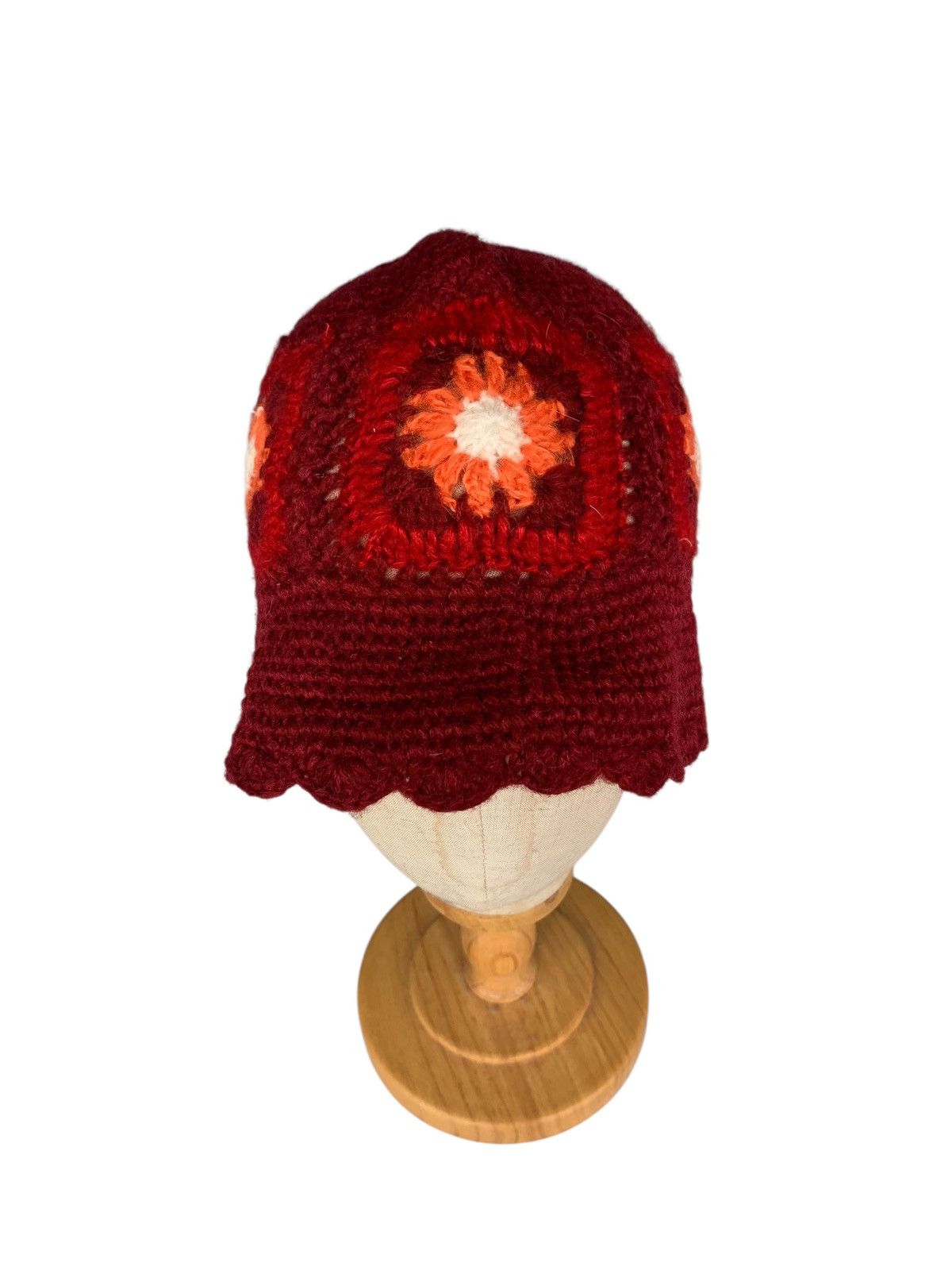 Kapital Knitted Crochet Handmade flower design Bucket Hats Size ONE SIZE - 6 Thumbnail