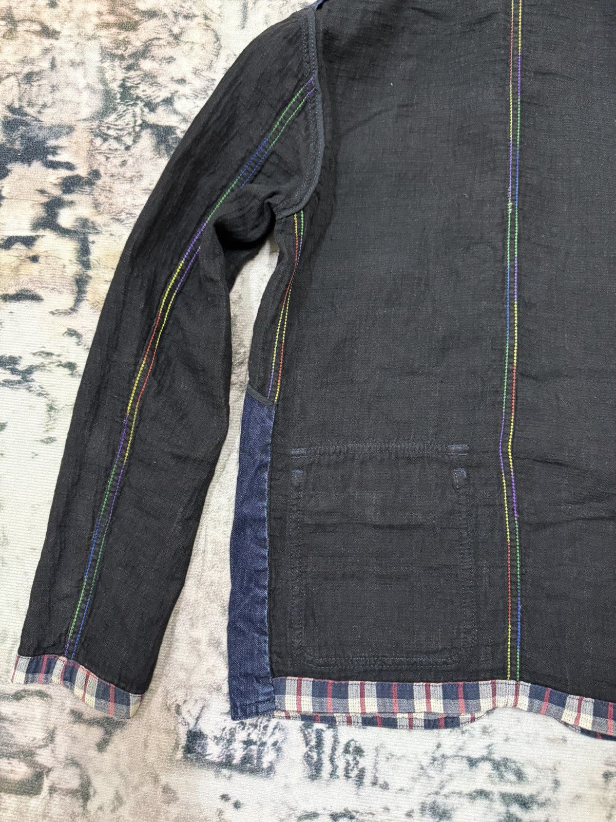 Japanese Brand Tomorrowland Riversible Plaid Denim Button Up Jacket Size US XS / EU 42 / 0 - 15 Thumbnail