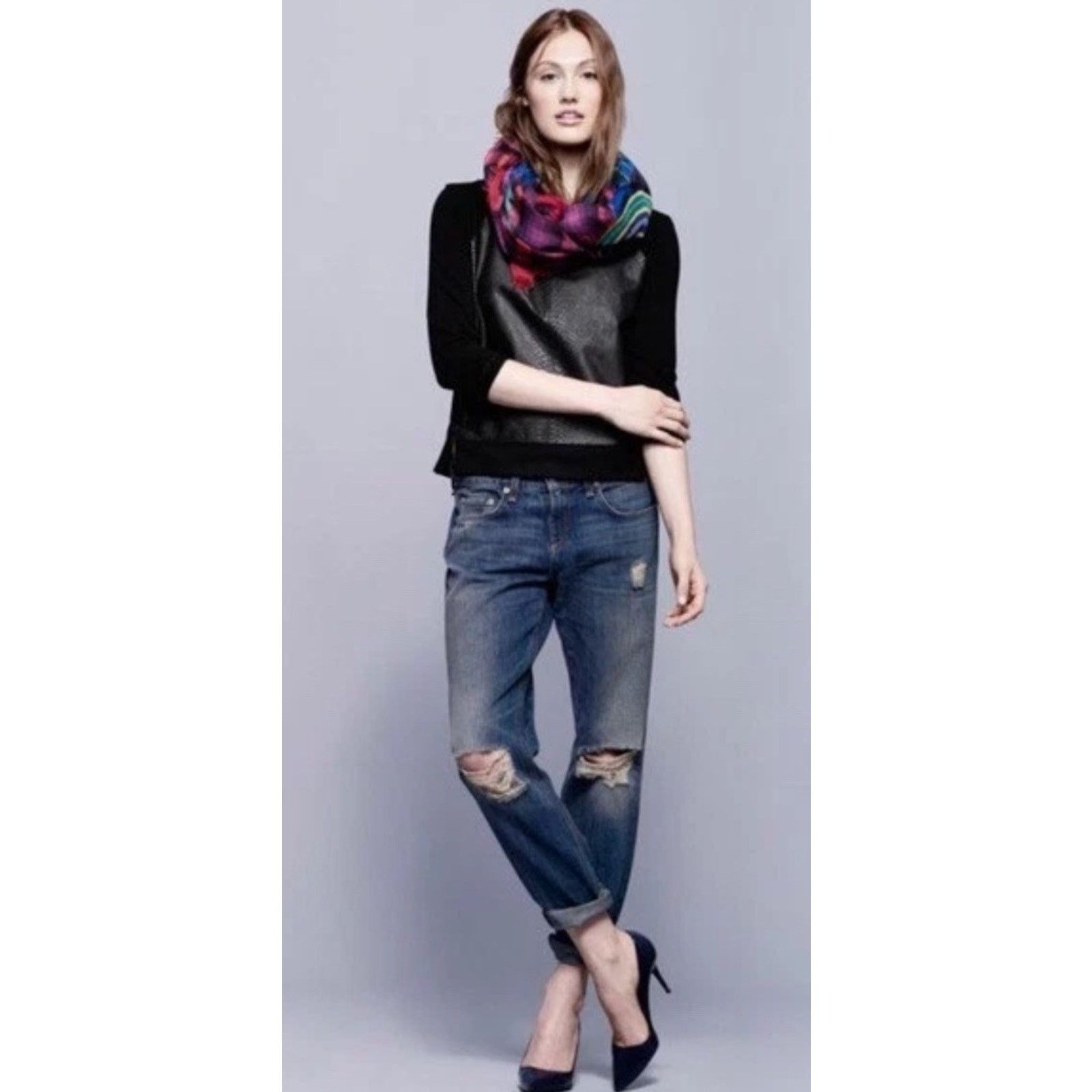 Rag & Bone RAG & BONE For Intermix Boyfriend Jeans Buckley Blue Sz 24 Size 24" / US 00 / IT 34 - 1 Thumbnail