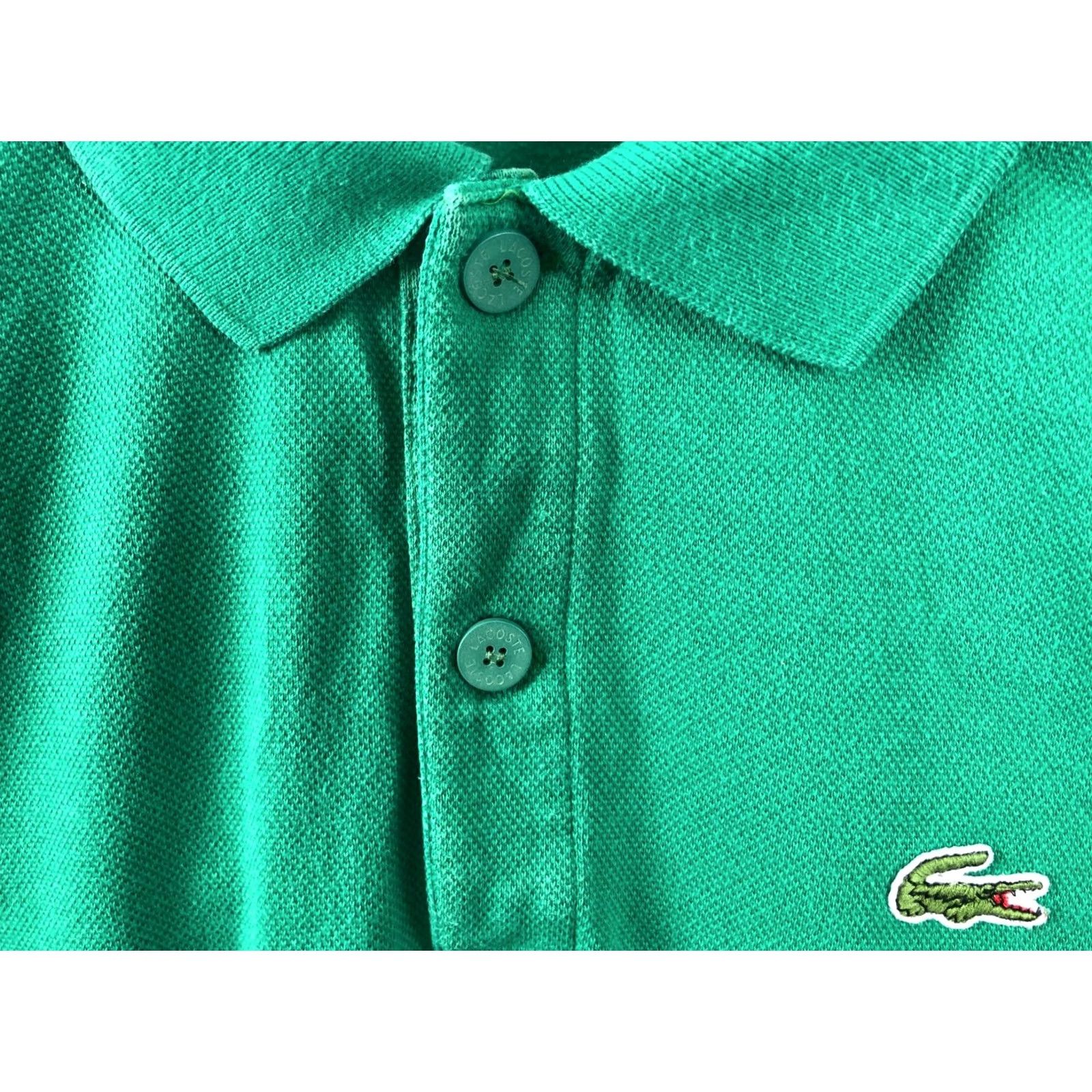 Lacoste Lacoste Chemise Polo Shirt Men Size 4 Green Long Sleeve Cotton Size US S / EU 44-46 / 1 - 6 Thumbnail