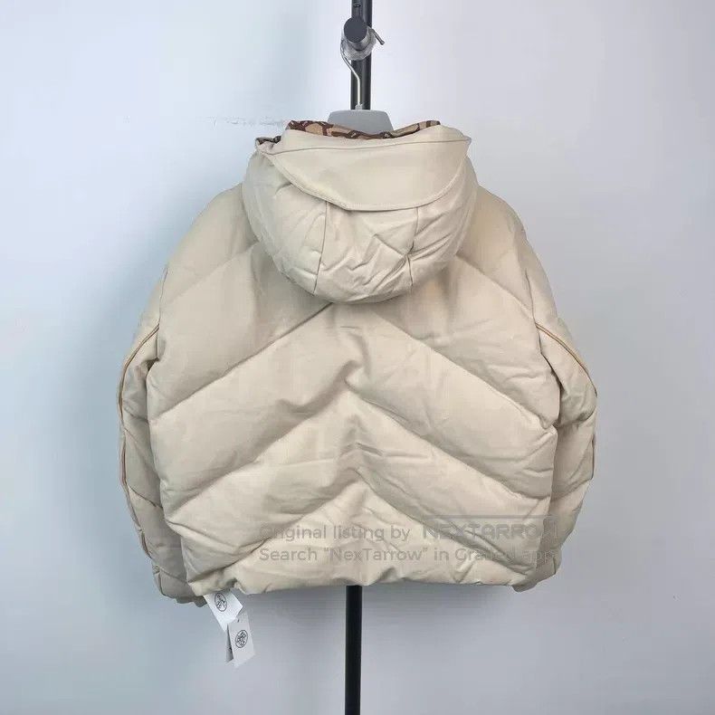 Hermes Hermes Mink Interior Monogram Printed Hooded Down Jacket Size XS / US 0-2 / IT 36-38 - 2 Thumbnail