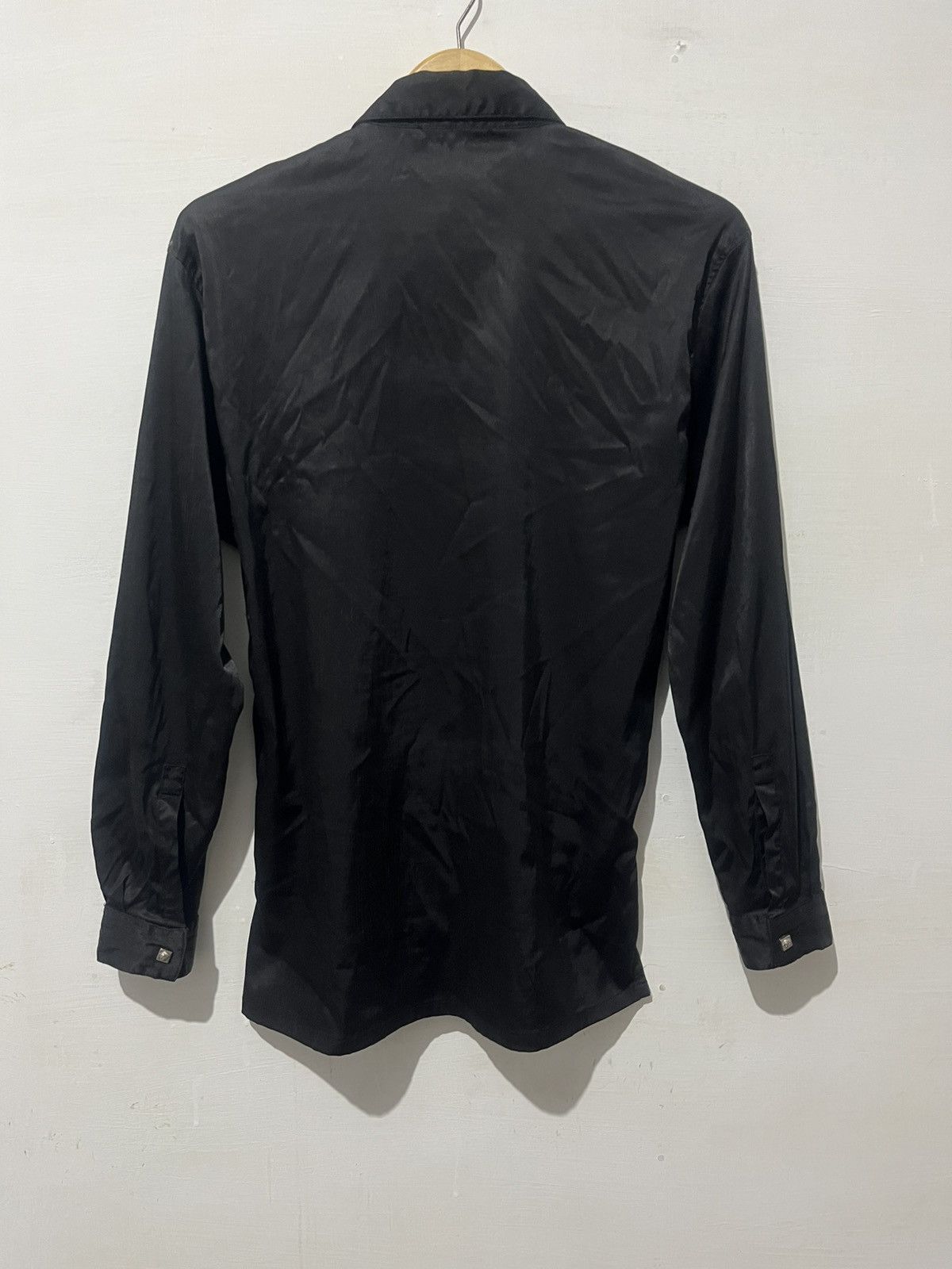Versace Jeans Couture Versace Jeans Couture Vintage Black Shirt Silver Medusa Head Size US M / EU 48-50 / 2 - 3 Thumbnail