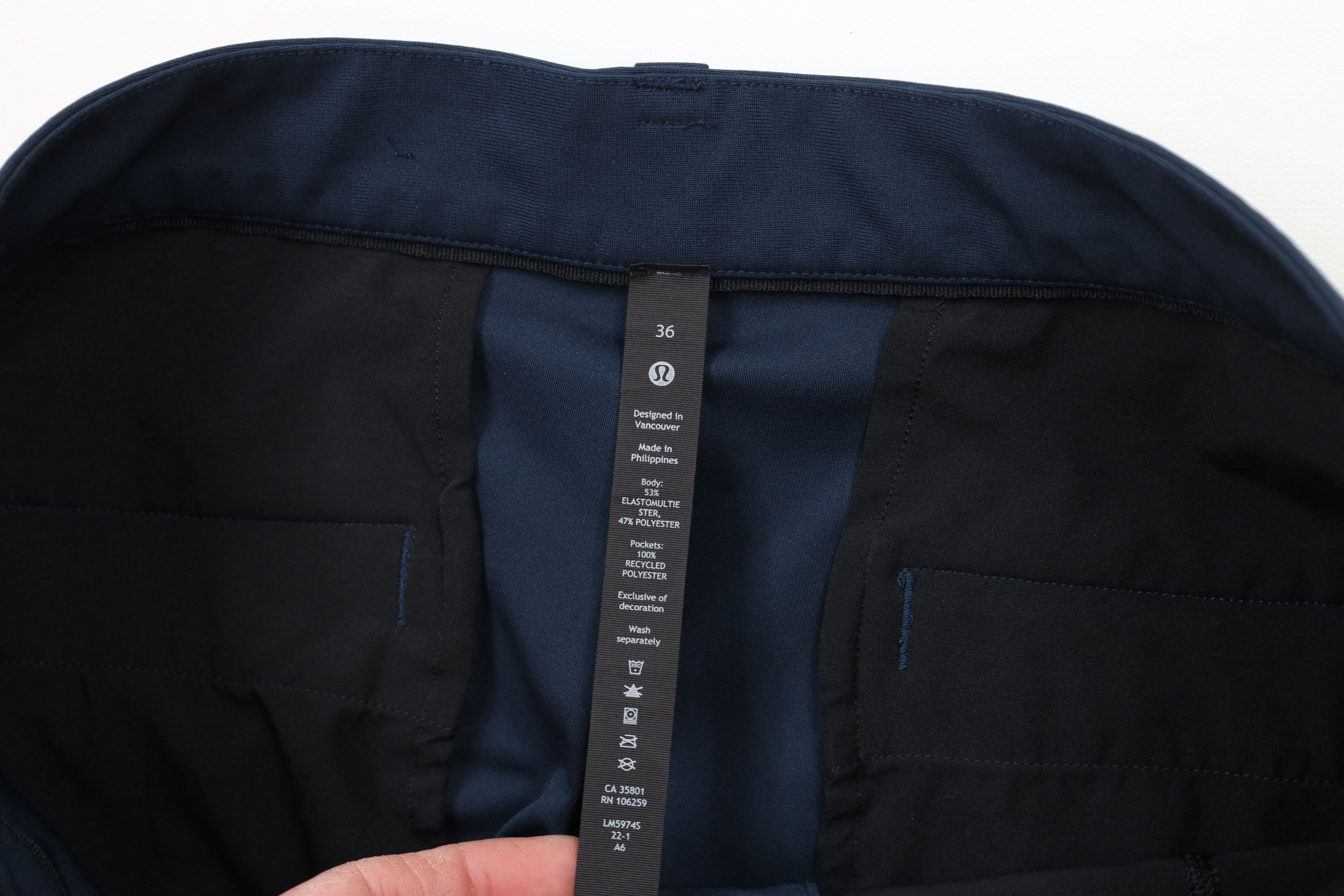 Lululemon × Vintage Lululemon Front Stretch ABC Chinos Chino Pants Dark Blue Size US 36 / EU 52 - 7 Thumbnail