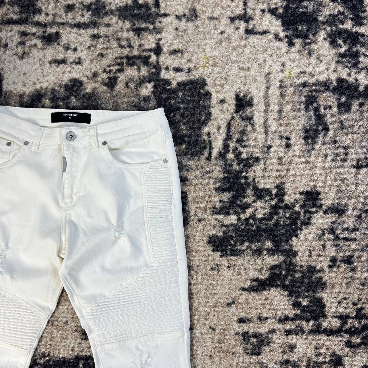 Represent Clo. Represent White Denim Slim Fit Jeans Streetwear Style Size US 32 / EU 48 - 3 Thumbnail