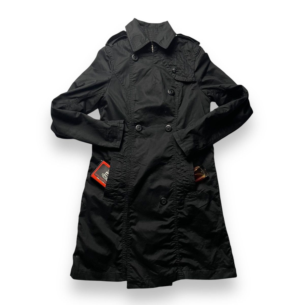 If Six Was Nine 🇯🇵 GOA PUNK GOTHIC TRENCH COAT JACKET Size S / US 4 / IT 40 - 3 Thumbnail