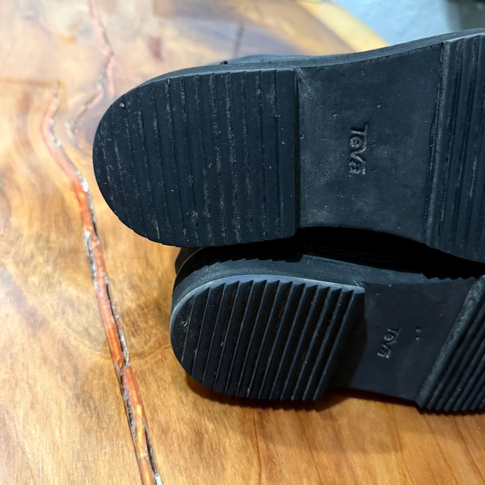Teva Teva Midform Boots Women 8 EU 39 Lace Up Ankle Leather Rubber Black Bootie Casual Outdoor Size US 9 / IT 39 - 8 Thumbnail