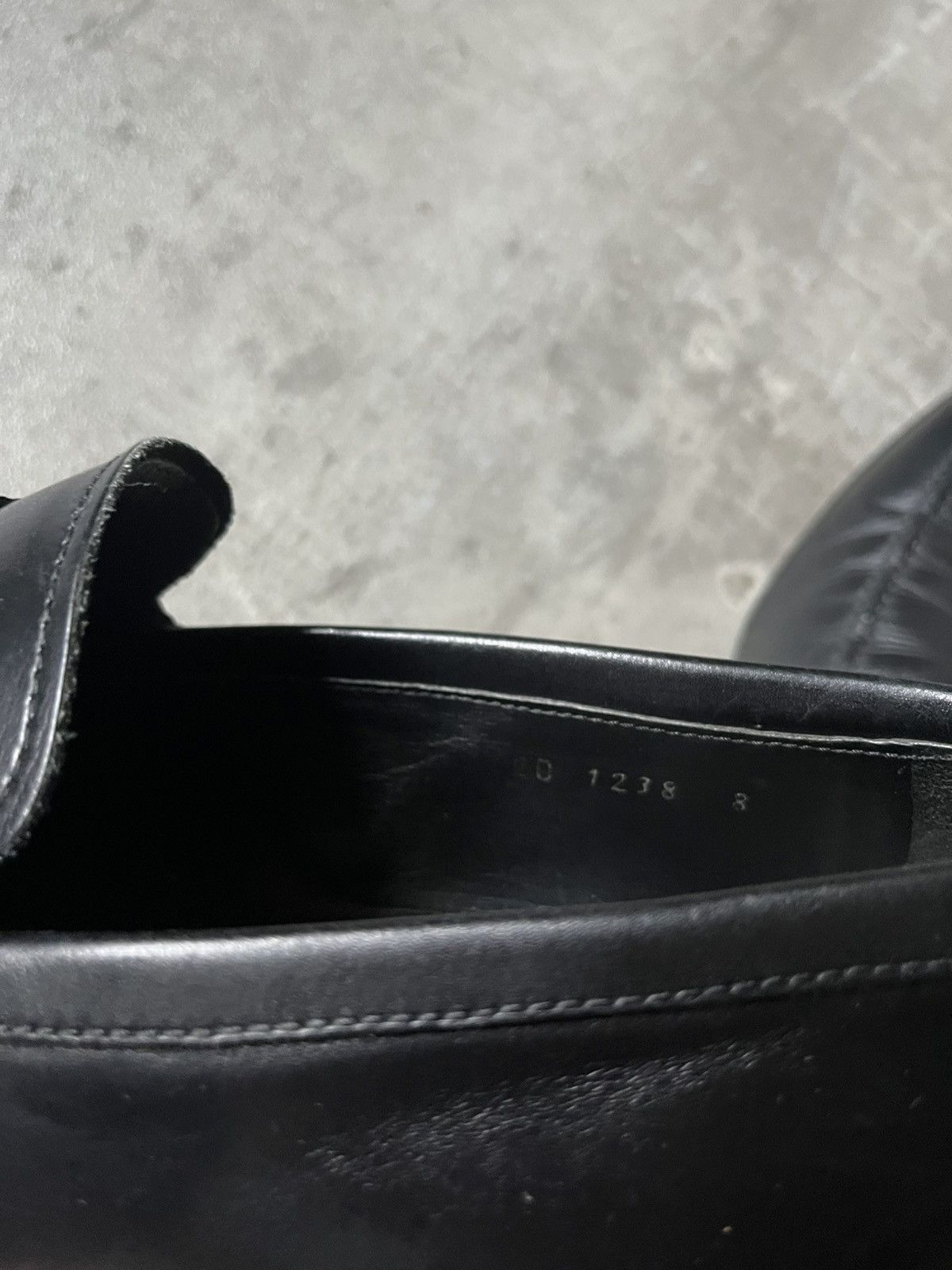 Prada Prada black logo leather loafers rare Size US 10.5 / EU 43-44 - 20 Thumbnail