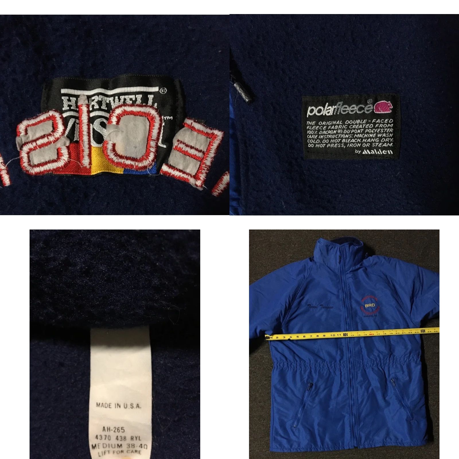 NASCAR VINTAGE Porsche Racing Jacket M USA BRD 80s 70s 90s Grunge NASCAR F1 Anaheim Precision Motorwerks / BRD Driver Hoodie Parka Blue Mens Size US M / EU 48-50 / 2 - 9 Thumbnail