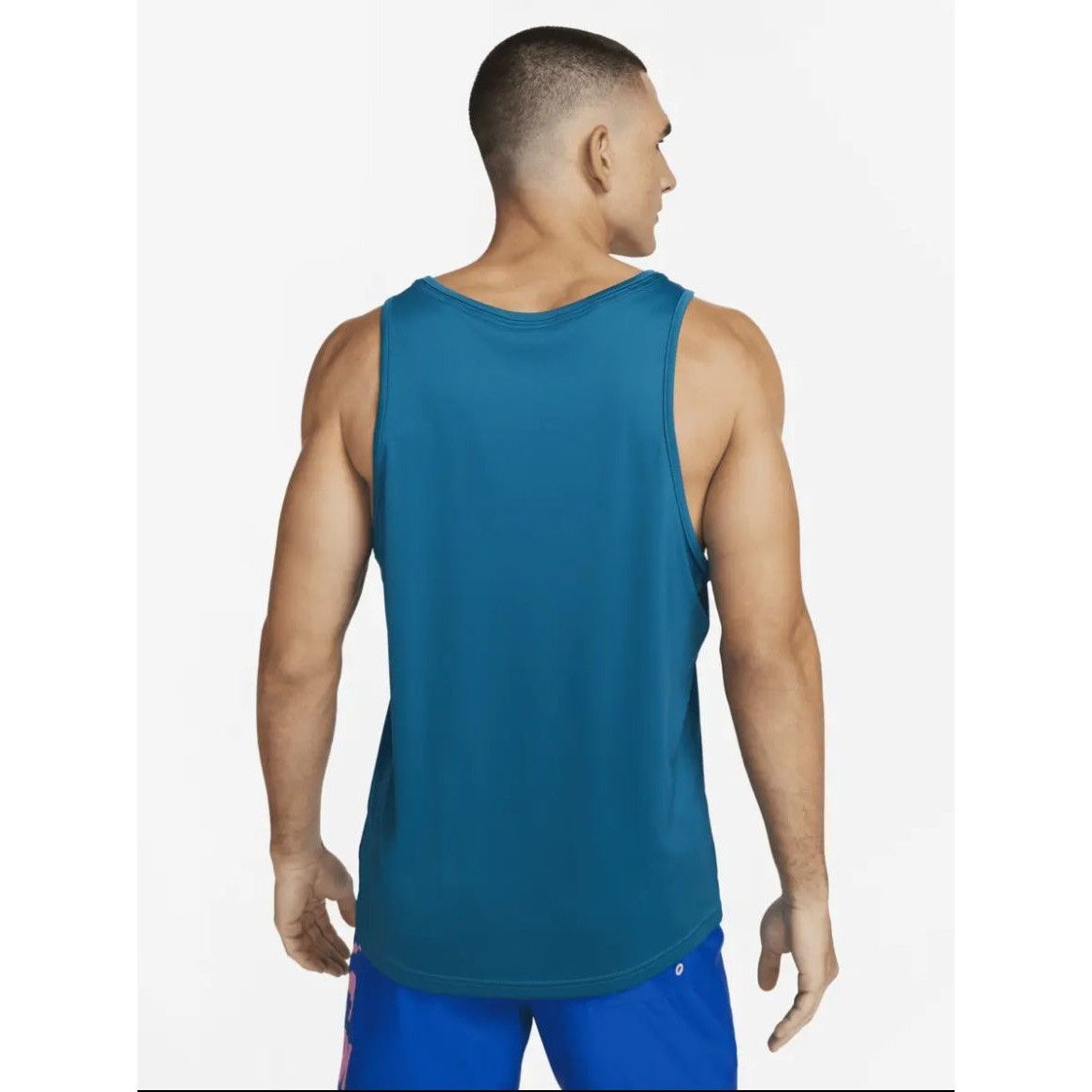 Nike Nike SWIM RI-FIT Digi Logo Tank Top Shirt Blue NESSD668 Men' Size US L / EU 52-54 / 3 - 2 Thumbnail