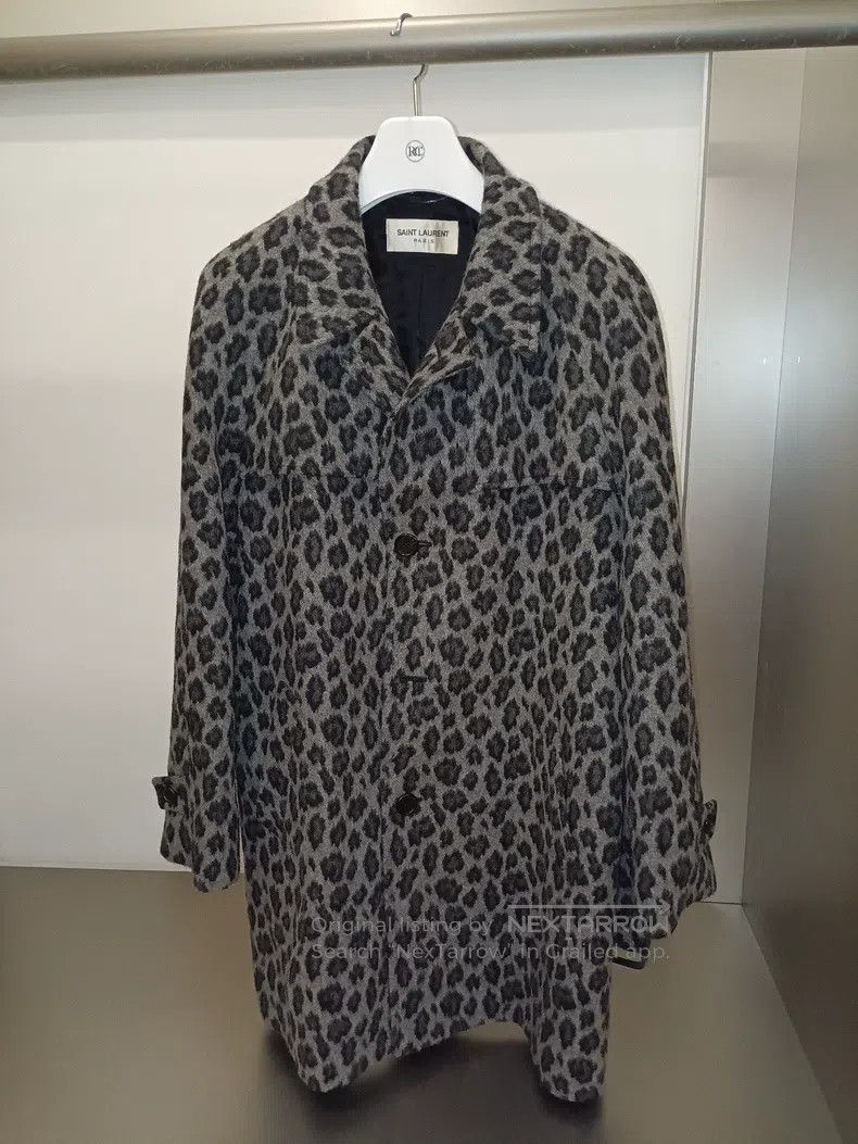 Saint Laurent Paris Saint Laurent Paris Leopard Print Wool Coat Size US S / EU 44-46 / 1 - 1 Thumbnail