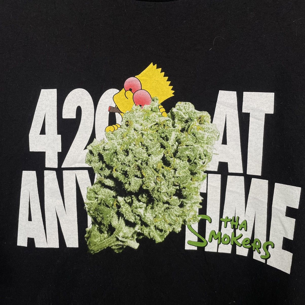 Rap Tees × The Simpsons ASSASSYN JEANZ x Bart Simpsons Smoke Weed T Shirt Size US XL / EU 56 / 4 - 2 Thumbnail
