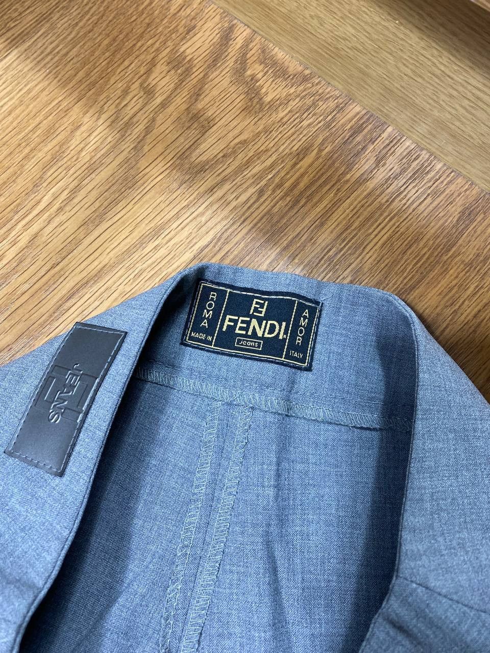 Fendi Dirty Painted Distressed Thrashed Faded Baggy Jeans Y2K Size US 29 - 14 Thumbnail
