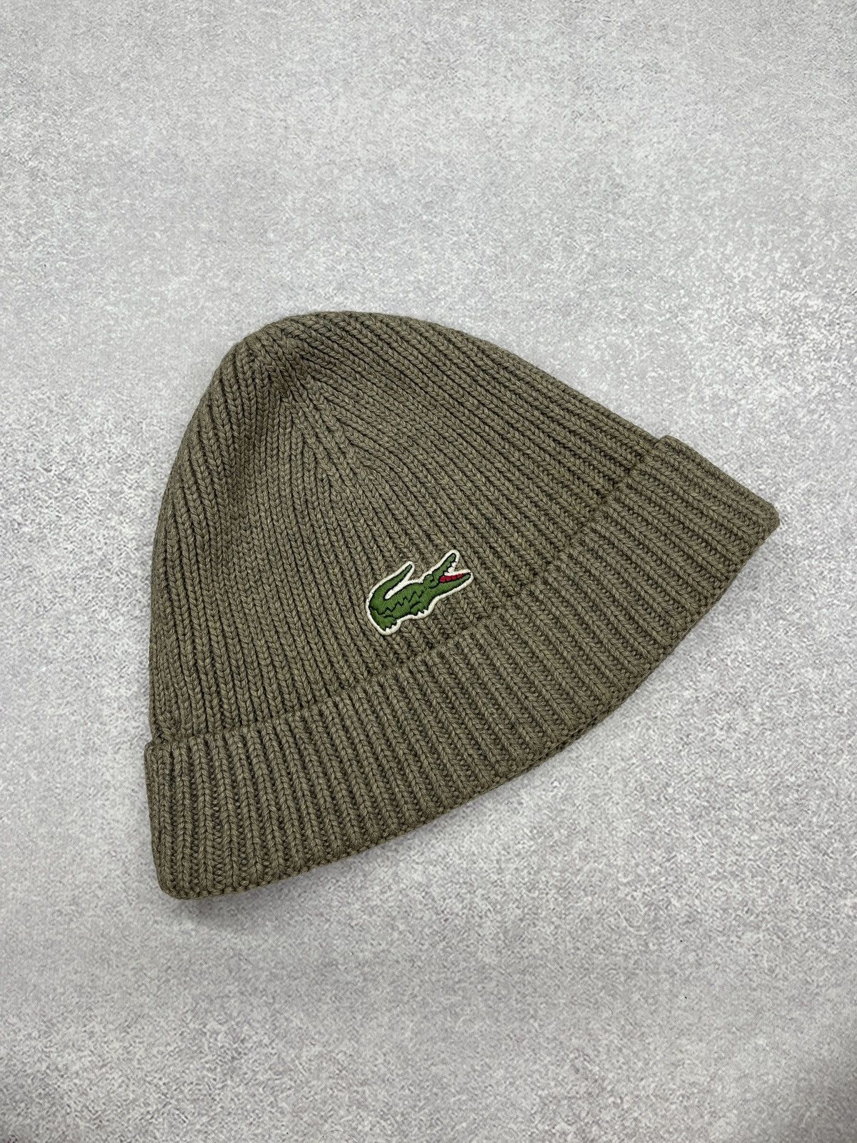 Lacoste Vintage Lacoste Wool Beanie Hat Size ONE SIZE - 5 Thumbnail
