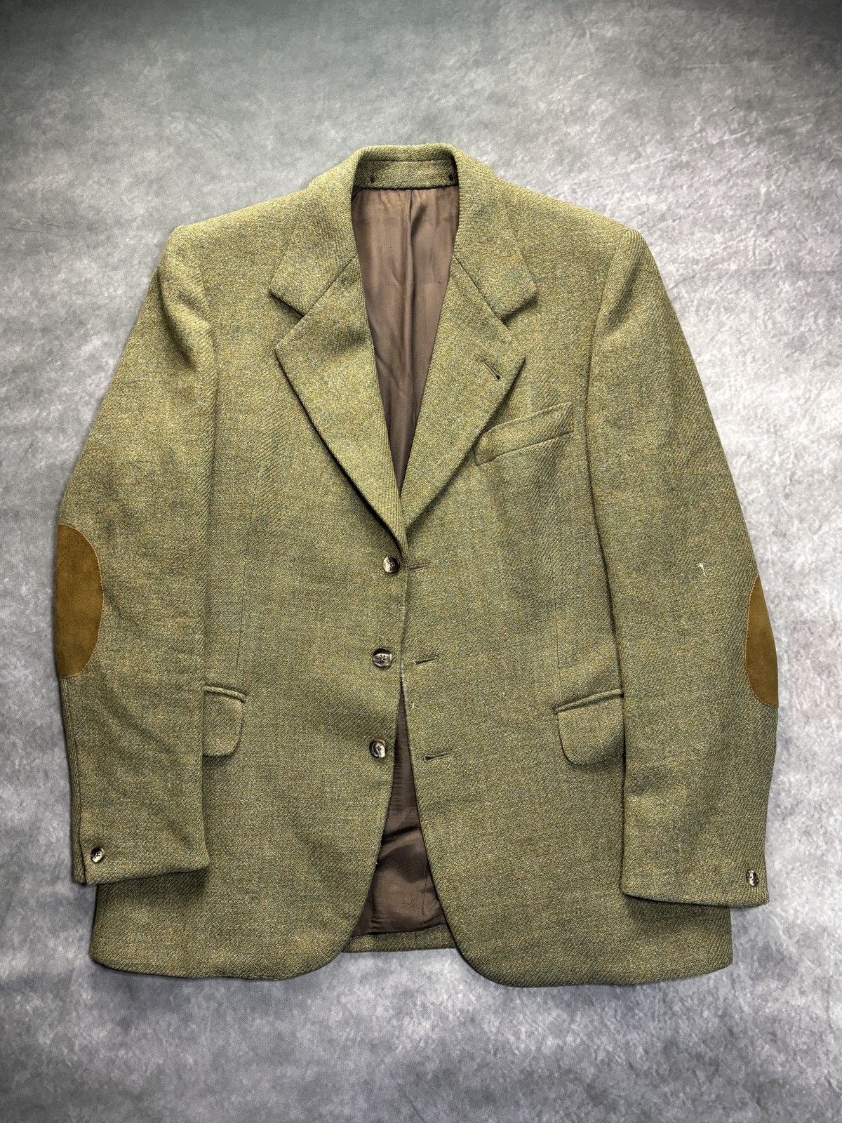 Harris Tweed Vintage Harris Tweed Blazer Suit Jacket Made in Scotland Size 42R - 3 Thumbnail