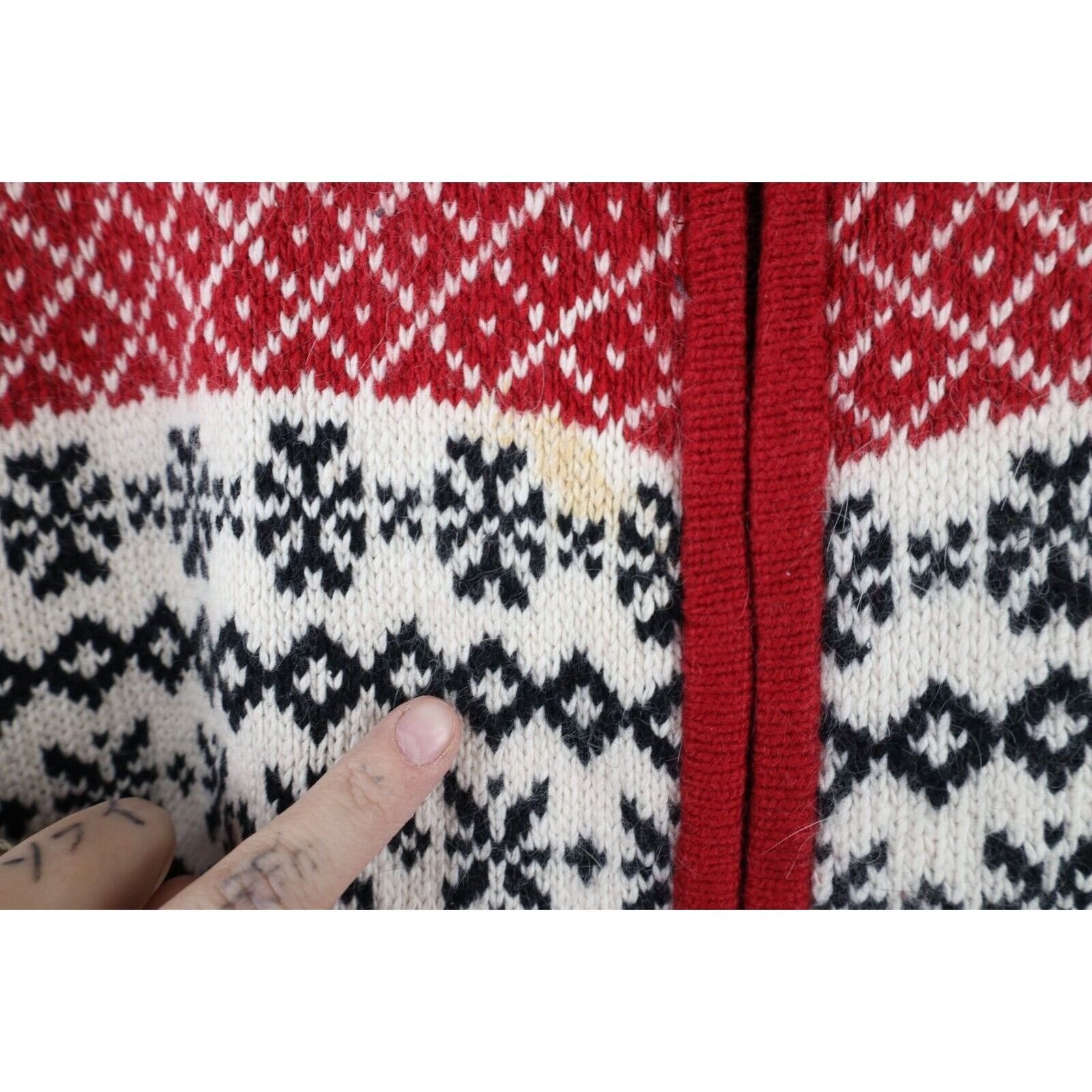 Vintage Vintage 90s Streetwear Fair Isle Christmas Snowman Sweater Size XL / US 12-14 / IT 48-50 - 4 Thumbnail