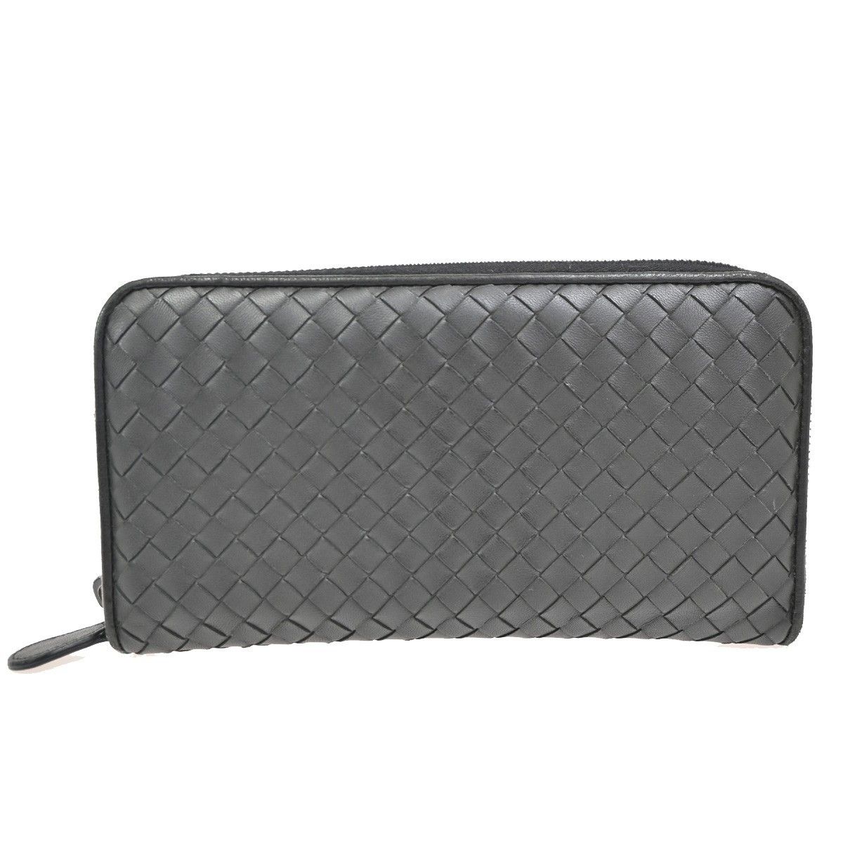 Bottega Veneta Bottega Veneta Intrecciato Long Zip Wallet Leather Size ONE SIZE - 1 Thumbnail