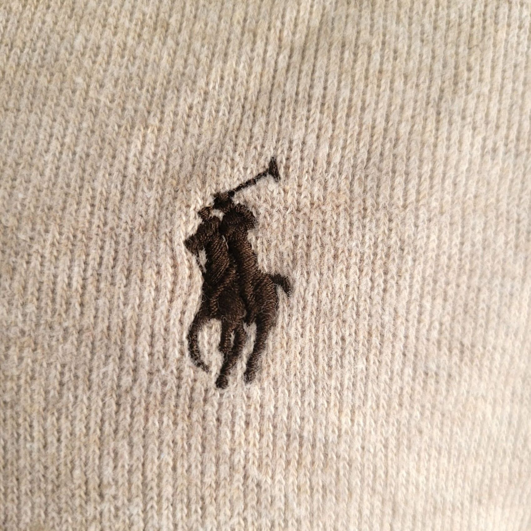 Polo Ralph Lauren Polo Ralph Lauren Beige Shawl Collar Sweatshirt – L Jumper Men Beige Shawl Collar Pullover Vintage Polo Ralph Lauren Mens Size US L / EU 52-54 / 3 - 7 Thumbnail