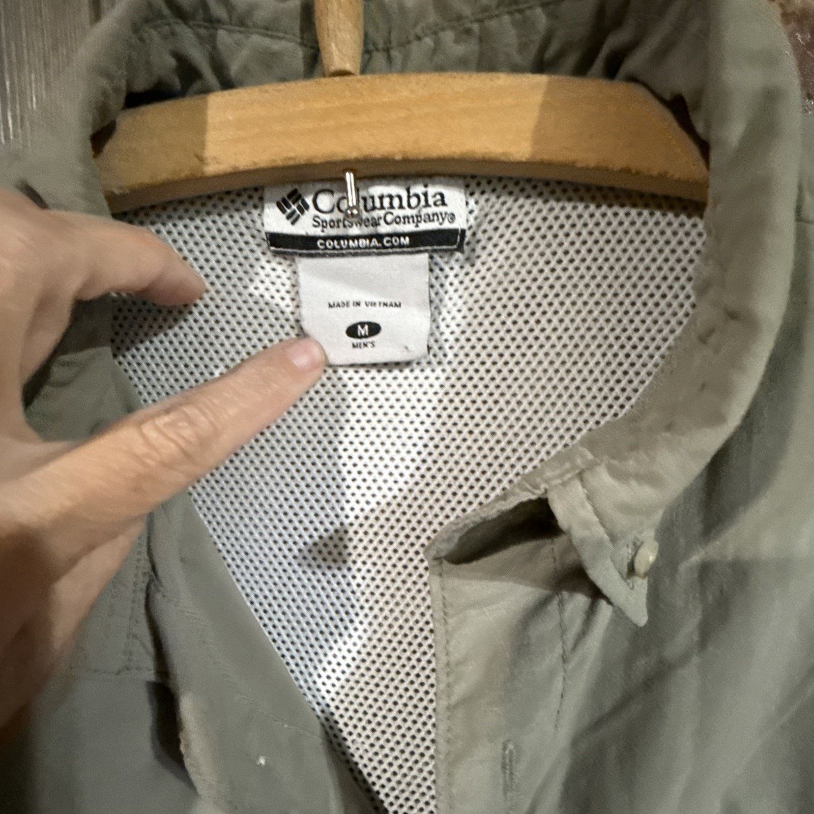 Columbia Columbia PFG Vented Shirt Mens M Olive Nylon Fishing SPF 30+ Size US M / EU 48-50 / 2 - 4 Thumbnail