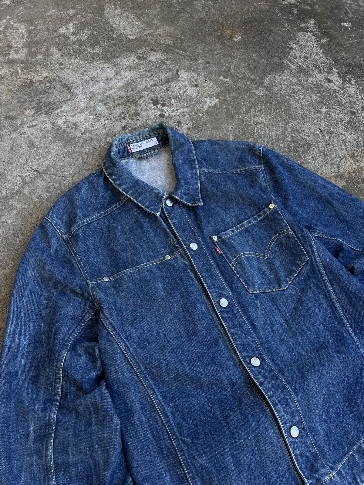 Levi's Vintage Levis Engineered Denim Jacket 1999 Japanese If Six W Size US M / EU 48-50 / 2 - 5 Thumbnail