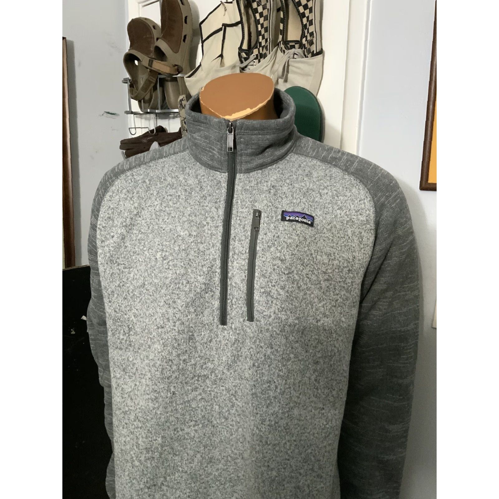 Patagonia Patagonia Recycled Knit Better Sweater Fleece 1/4 Zip Pullover Jacket XL Men's Gray Size US XL / EU 56 / 4 - 8 Thumbnail