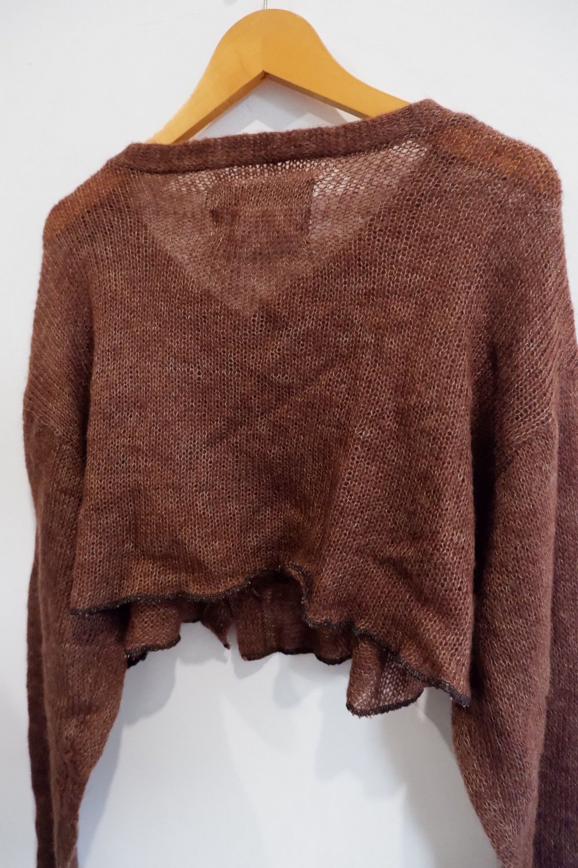 Japanese Brand Vtg Instic Inviciblearmuda Mohair Cropped Cardigan Size US M / EU 48-50 / 2 - 3 Thumbnail
