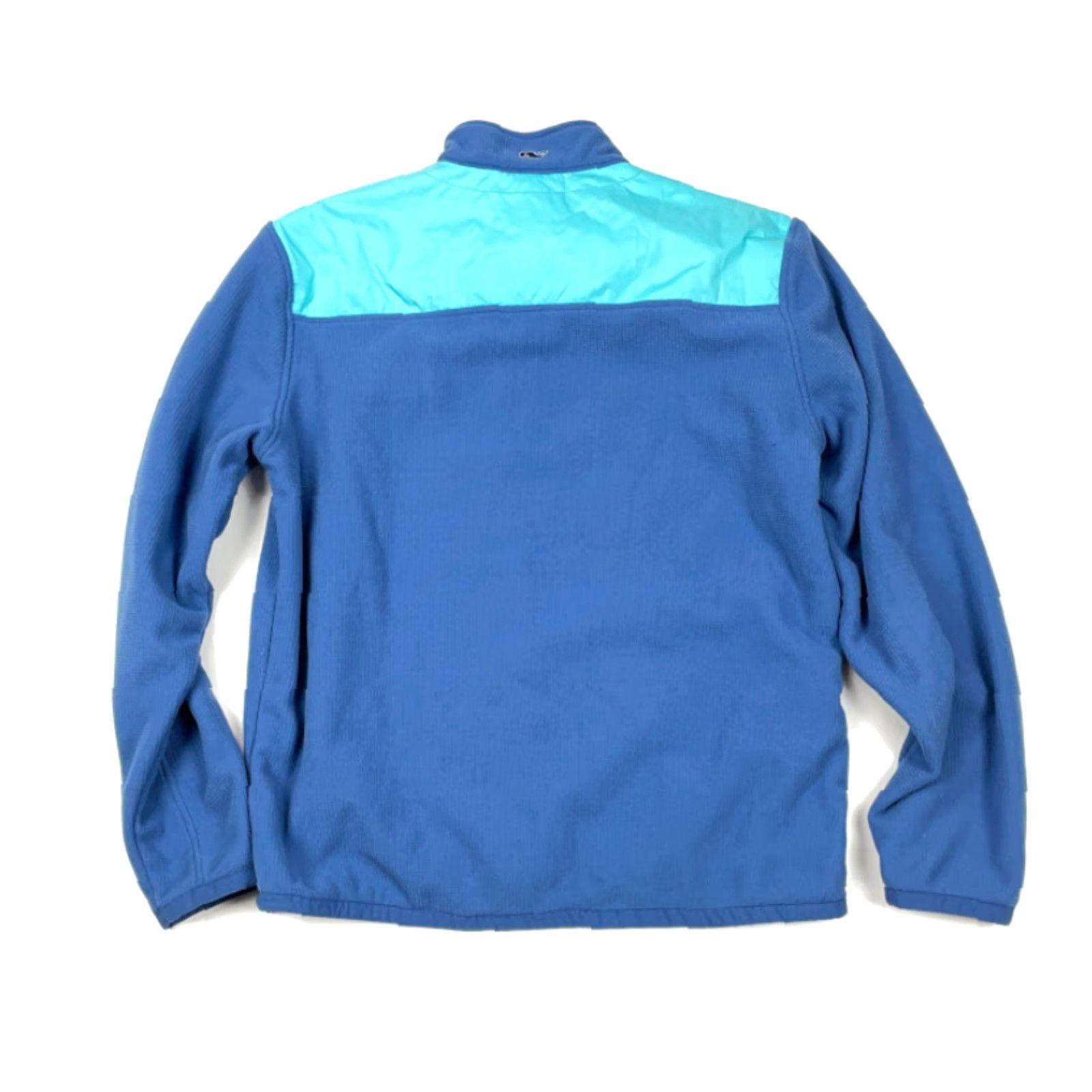 Vineyard Vines Vineyard Vines 1/4 Zip Sweater Adult Medium Blue Teal Preppy Classic Jersey Knit Pullover Mens Size US M / EU 48-50 / 2 - 2 Thumbnail