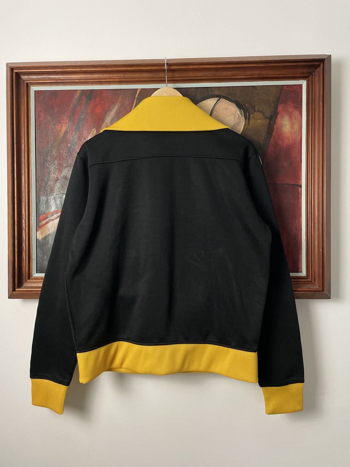 Asics Vintage Asics Track Top Japanese Black Yellow Hype Japan Size US M / EU 48-50 / 2 - 3 Thumbnail