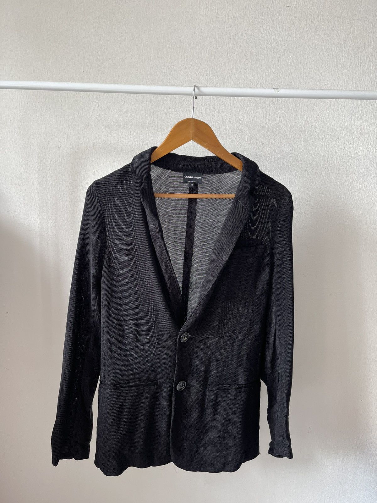 Giorgio Armani Giorgio Armani Mesh Blazer Jacket Size US M / EU 48-50 / 2 - 2 Thumbnail